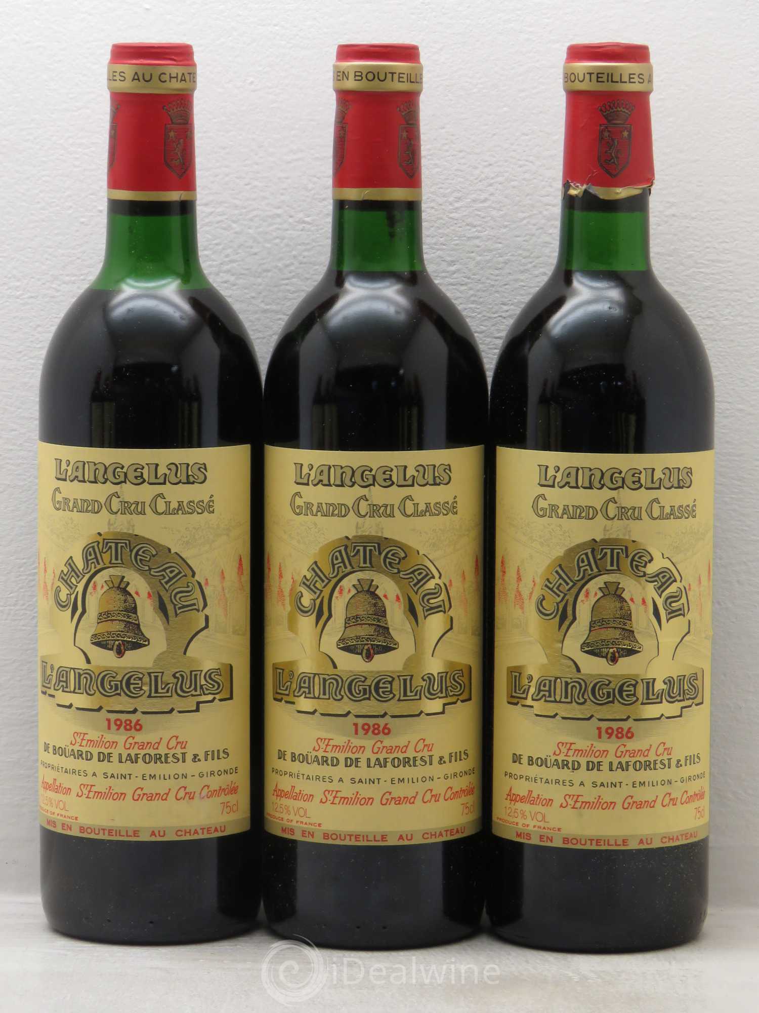 Château Angélus 1er Grand Cru Classé A 1986 - Lot de 12 bouteilles - 2