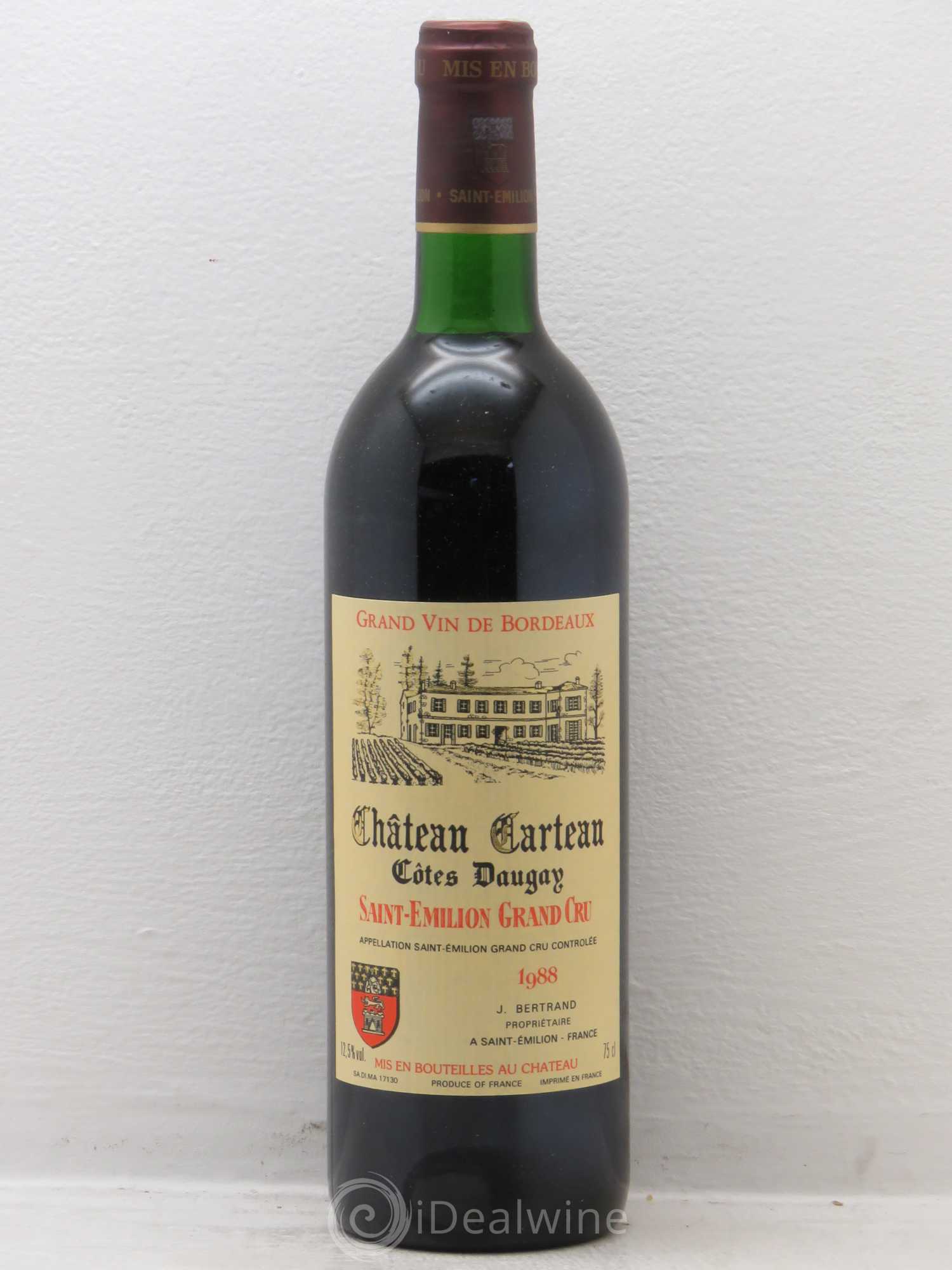 Saint-Émilion Château Garteau 1988 - Posten von 6 Flaschen - 0