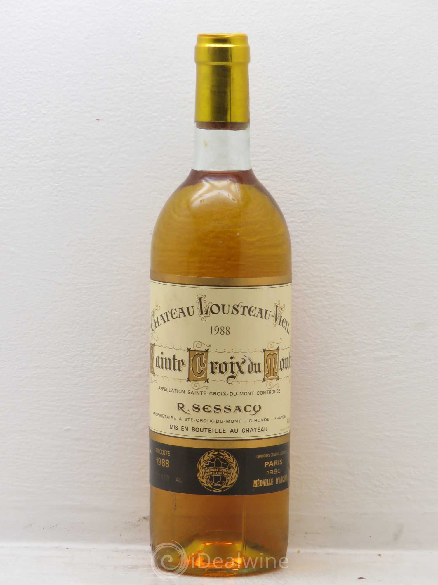 Sainte-Croix-du-Mont Château Lousteau Vieil 1988 - Posten von 6 Flaschen - 0