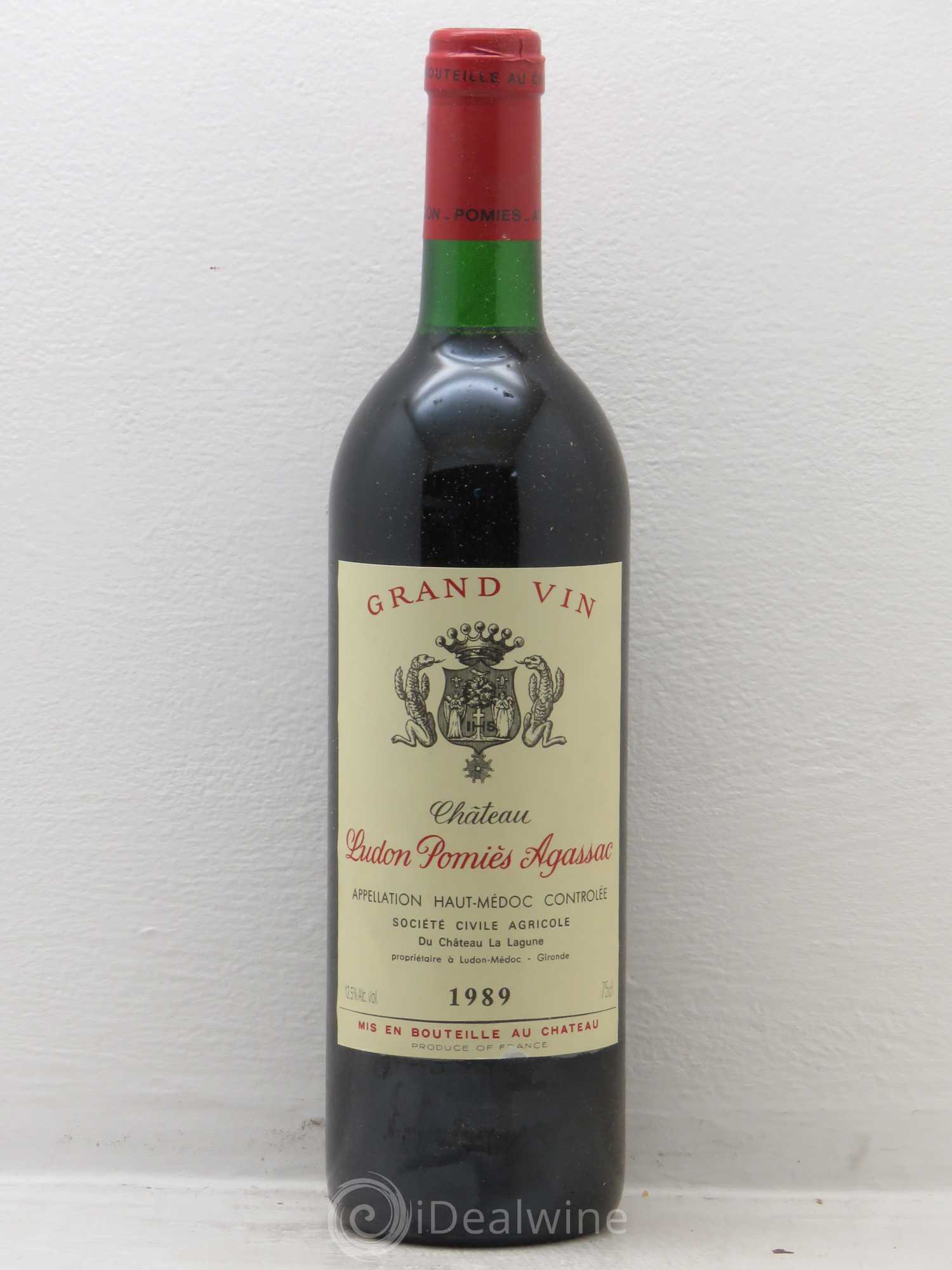 Haut Médoc Château Ludon Pomies Agassac (sans prix de réserve) 1989 - Posten von 6 Flaschen - 0