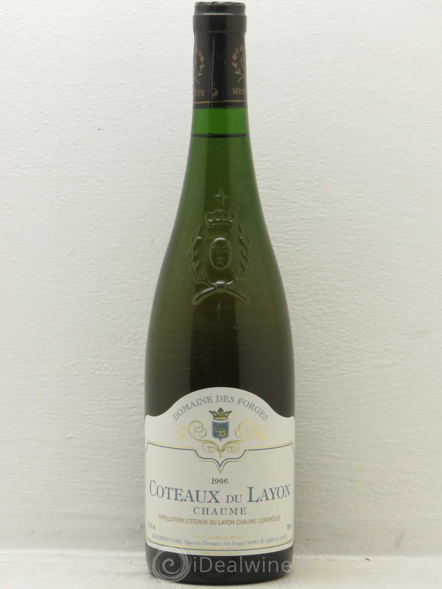 Coteaux du Layon Domaine des Forges Chaume (sans prix de réserve) 1996 - Lotto di 6 bottiglie - 0