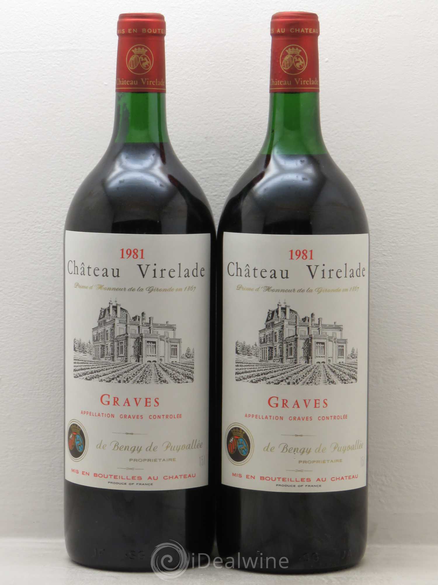 Graves Château Virelade 1981 - Lot de 2 magnums - 0