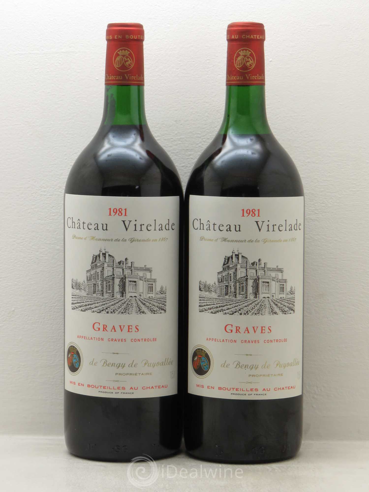Graves Château Virelade 1981 - Lot de 2 magnums - 0