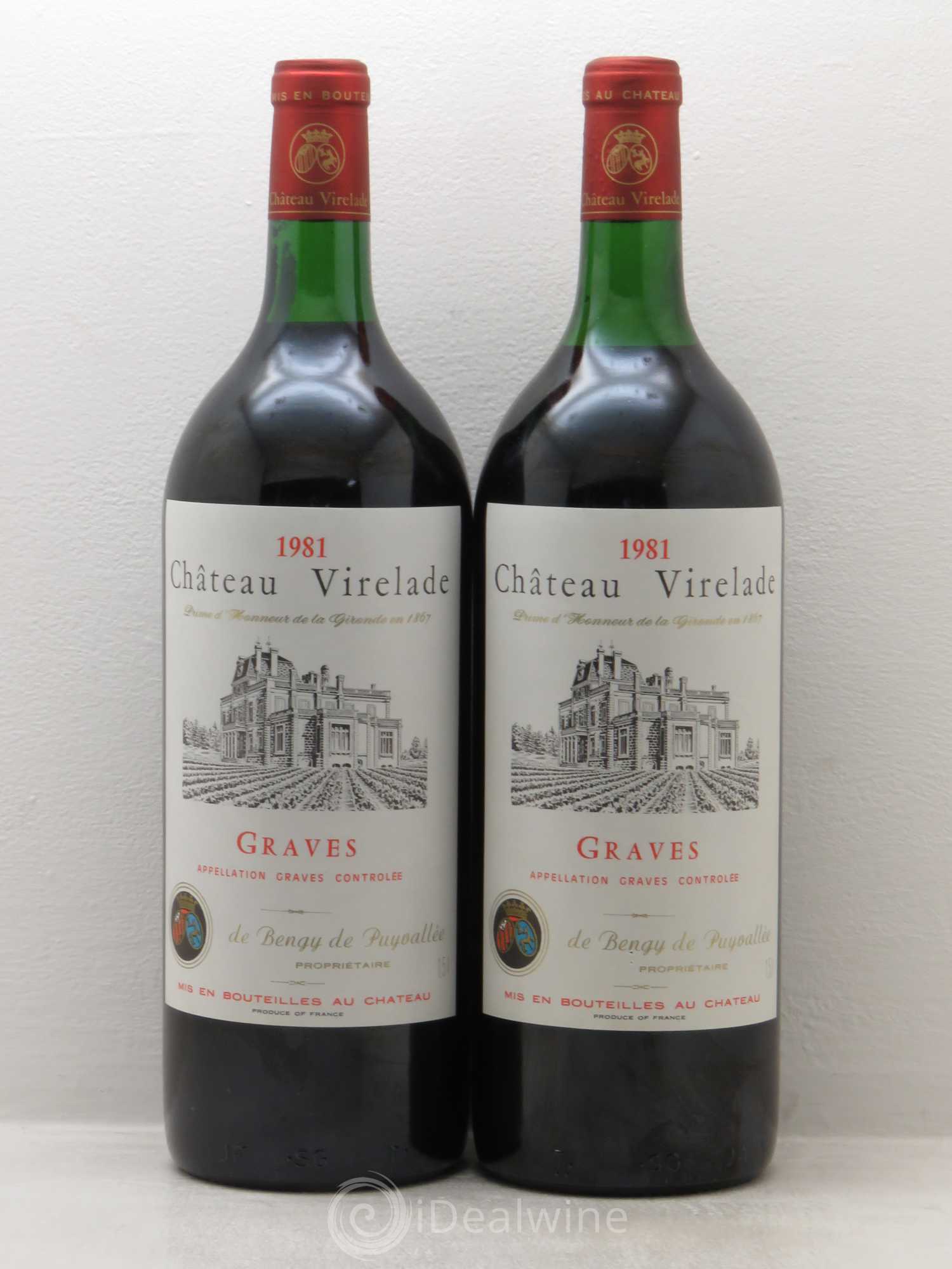 Graves Château Virelade (sans prix de réserve) 1981 - Posten von 2 Magnum - 0