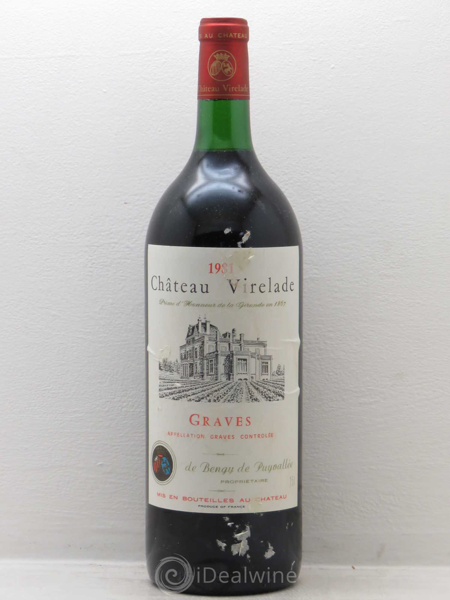 Graves Château Virelade (sans prix de réserve) 1981 - Posten von 1 Magnum - 0