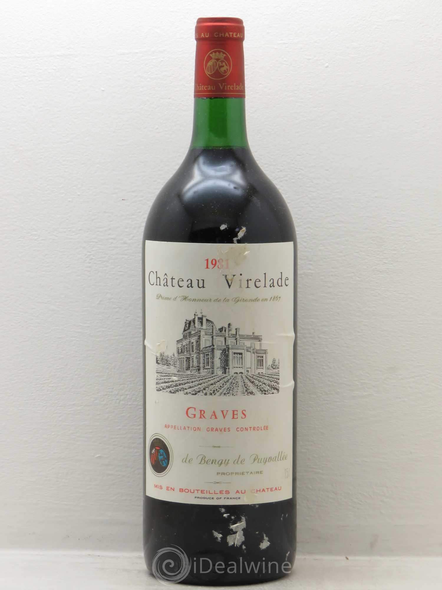 Graves Château Virelade (sans prix de réserve) 1981 - Posten von 1 Magnum - 0