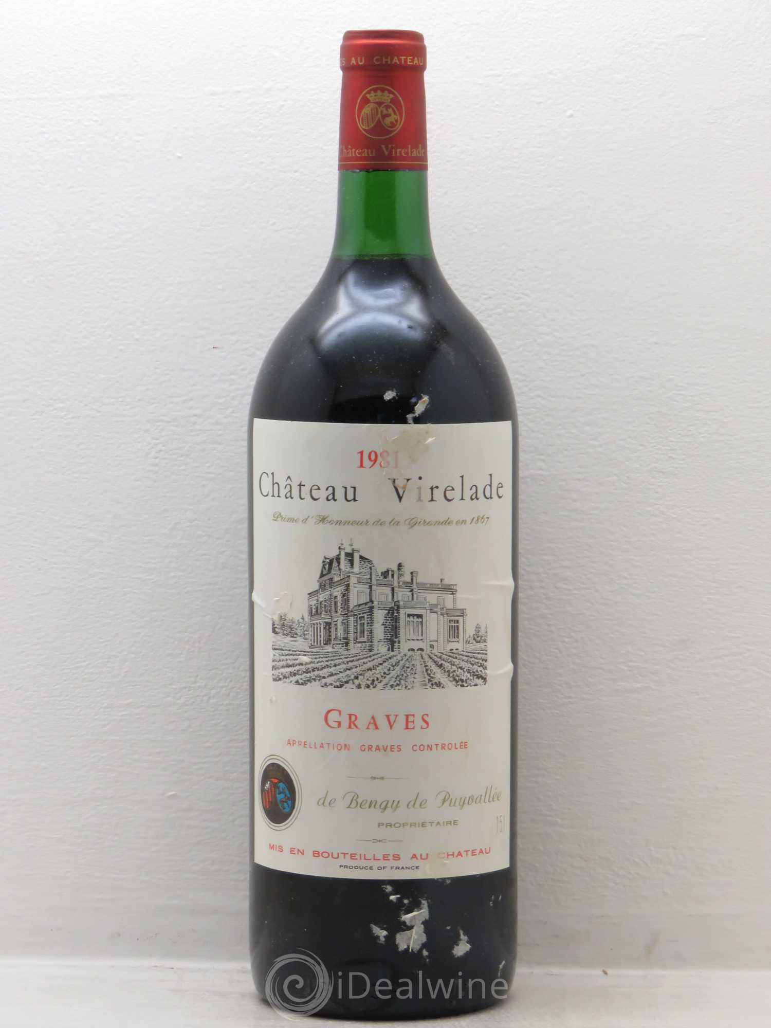 Graves Château Virelade (sans prix de réserve) 1981 - Posten von 1 Magnum - 0