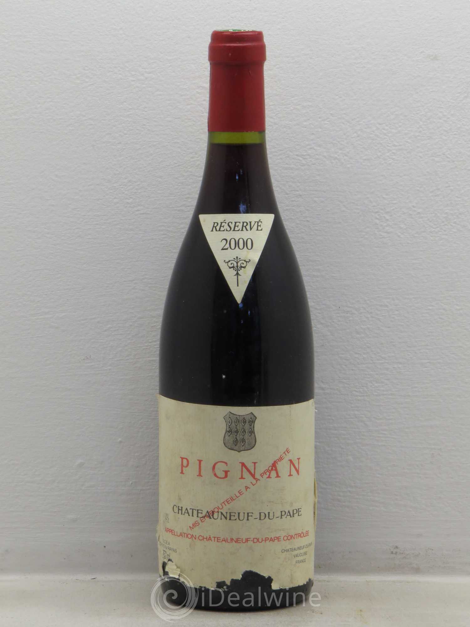 Châteauneuf-du-Pape Pignan Emmanuel Reynaud 2000 - Lot de 1 bouteille - 0