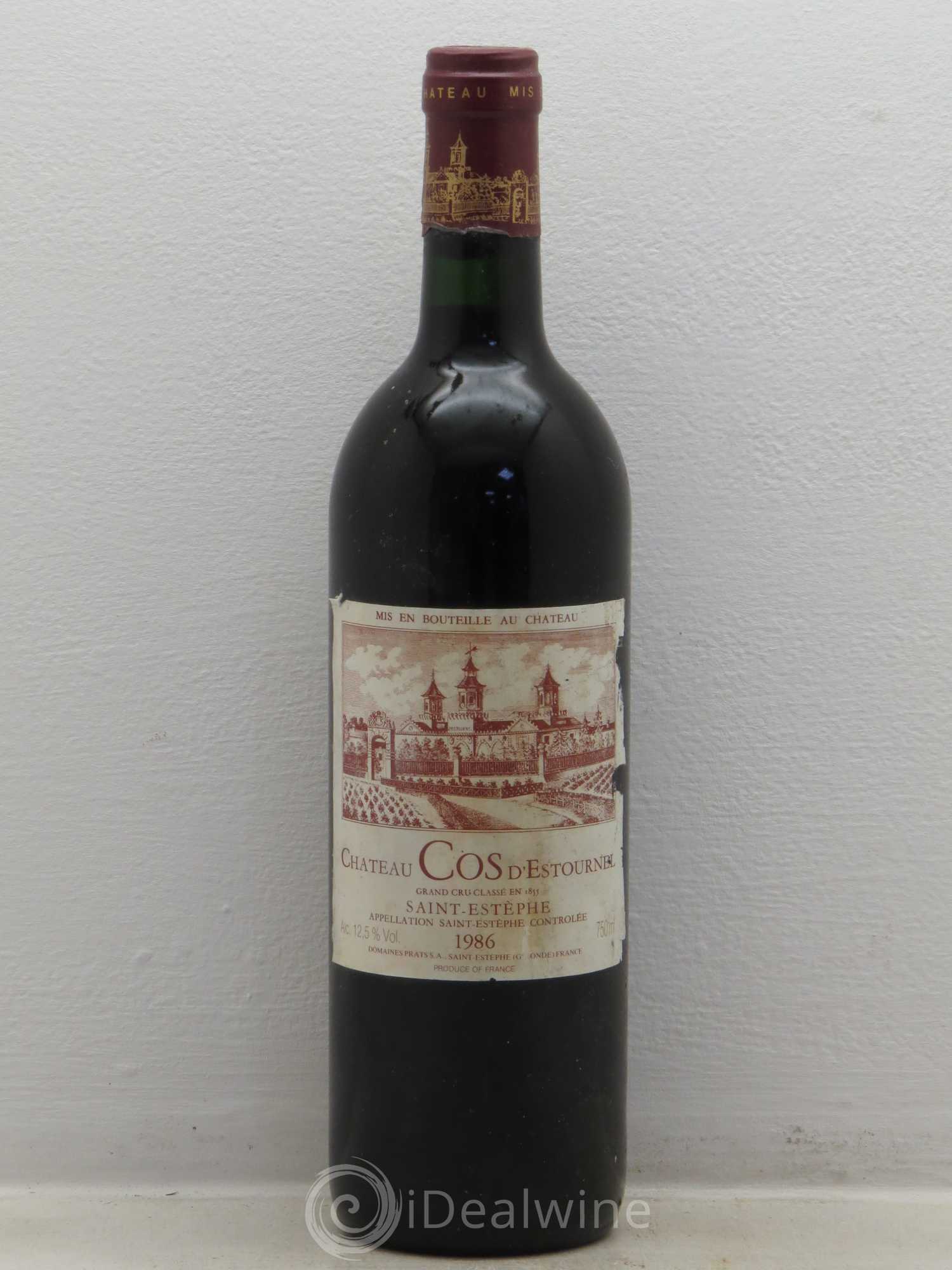 Cos d'Estournel 2ème Grand Cru Classé 1986 - Lot de 1 bouteille - 0