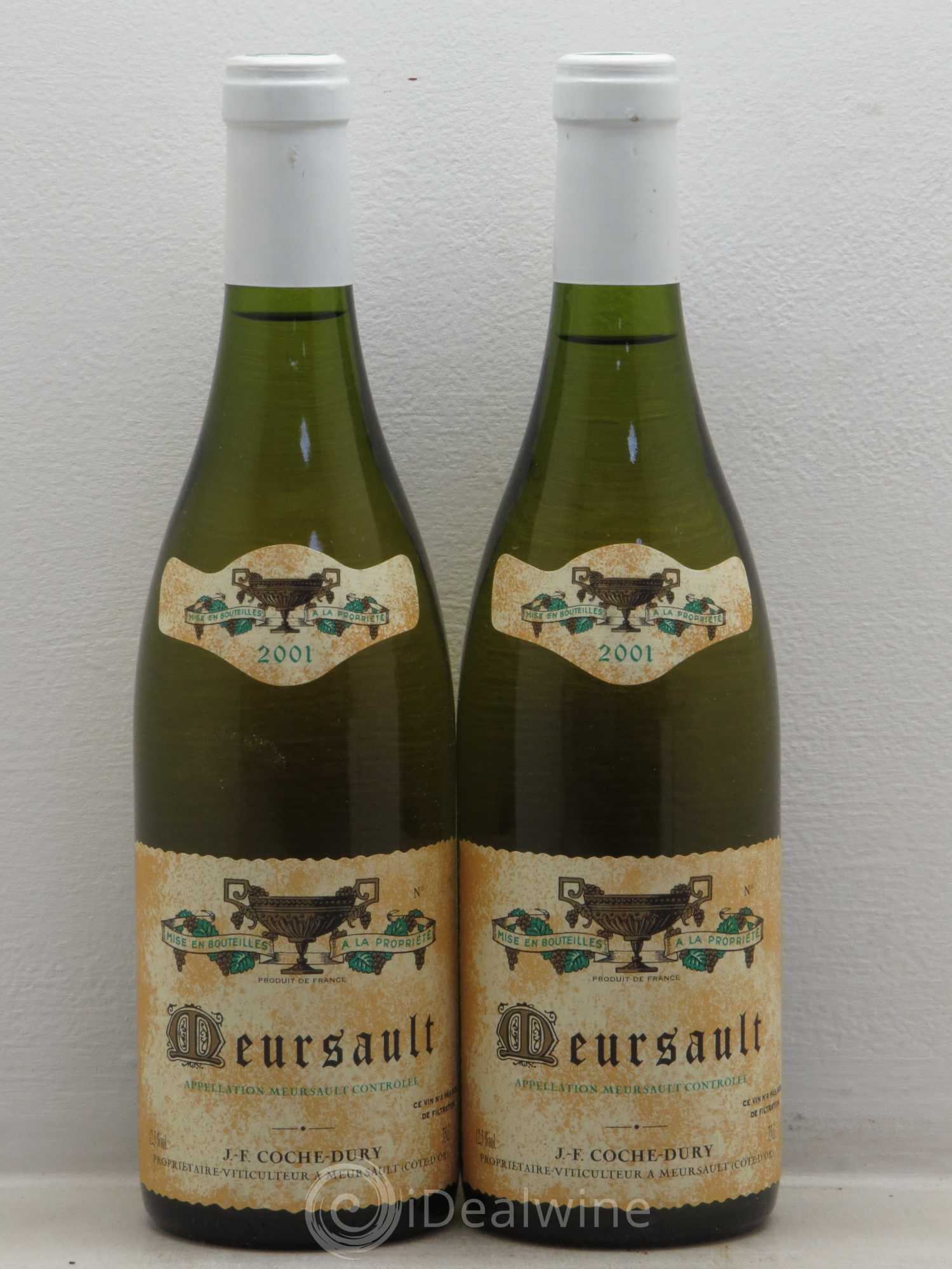 Meursault Coche Dury (Domaine) 2001 - Lot de 2 bouteilles - 0