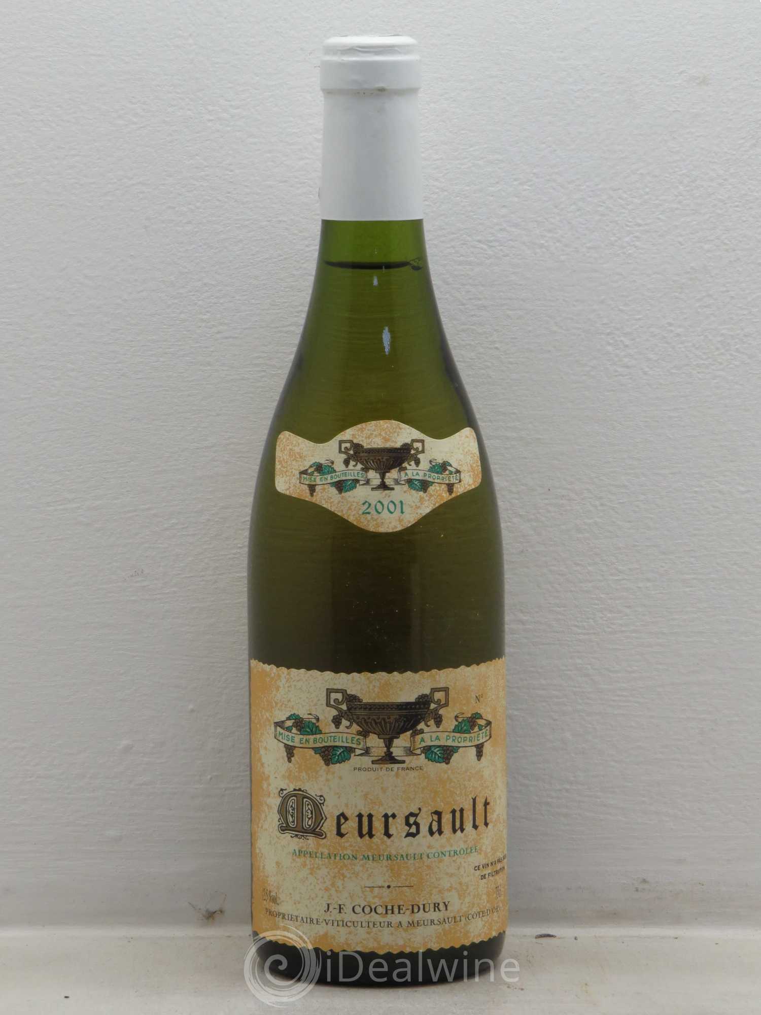 Meursault Coche Dury (Domaine) 2001 - Lot de 1 bouteille - 0