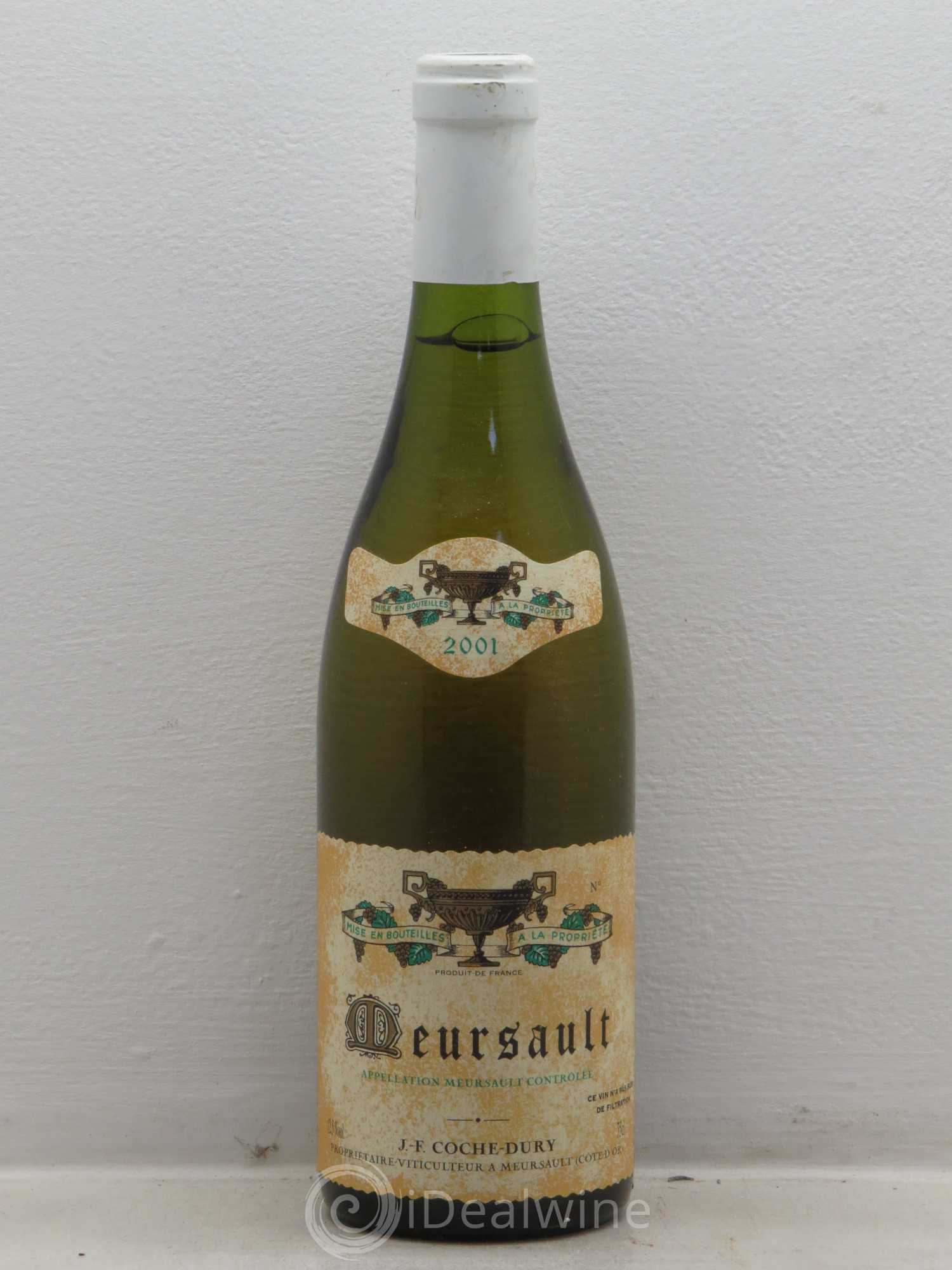 Meursault Coche Dury (Domaine) 2001 - Lot de 1 bouteille - 0