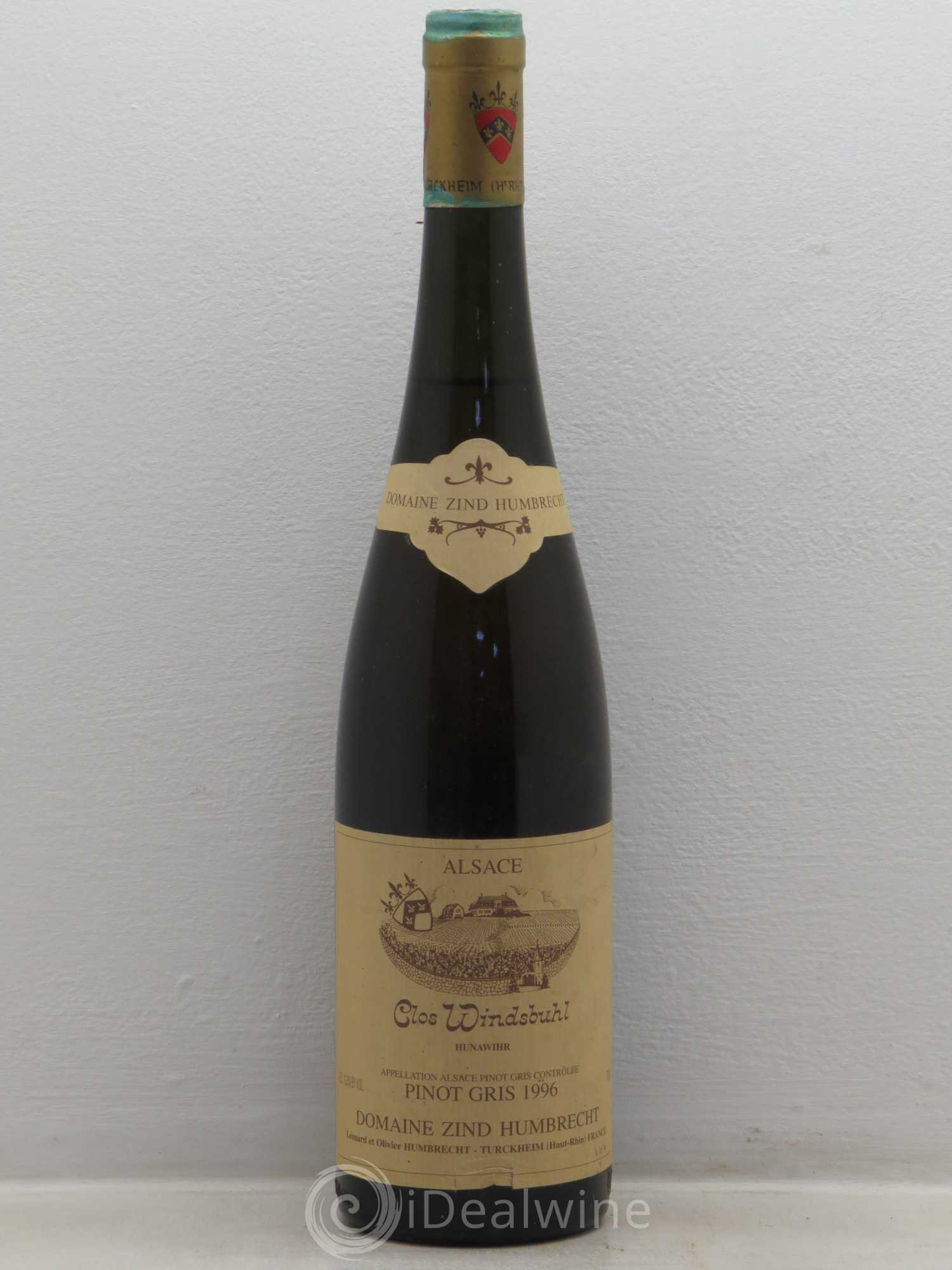 Pinot Gris Clos Windsbuhl 1996 - Posten von 1 Flasche - 0