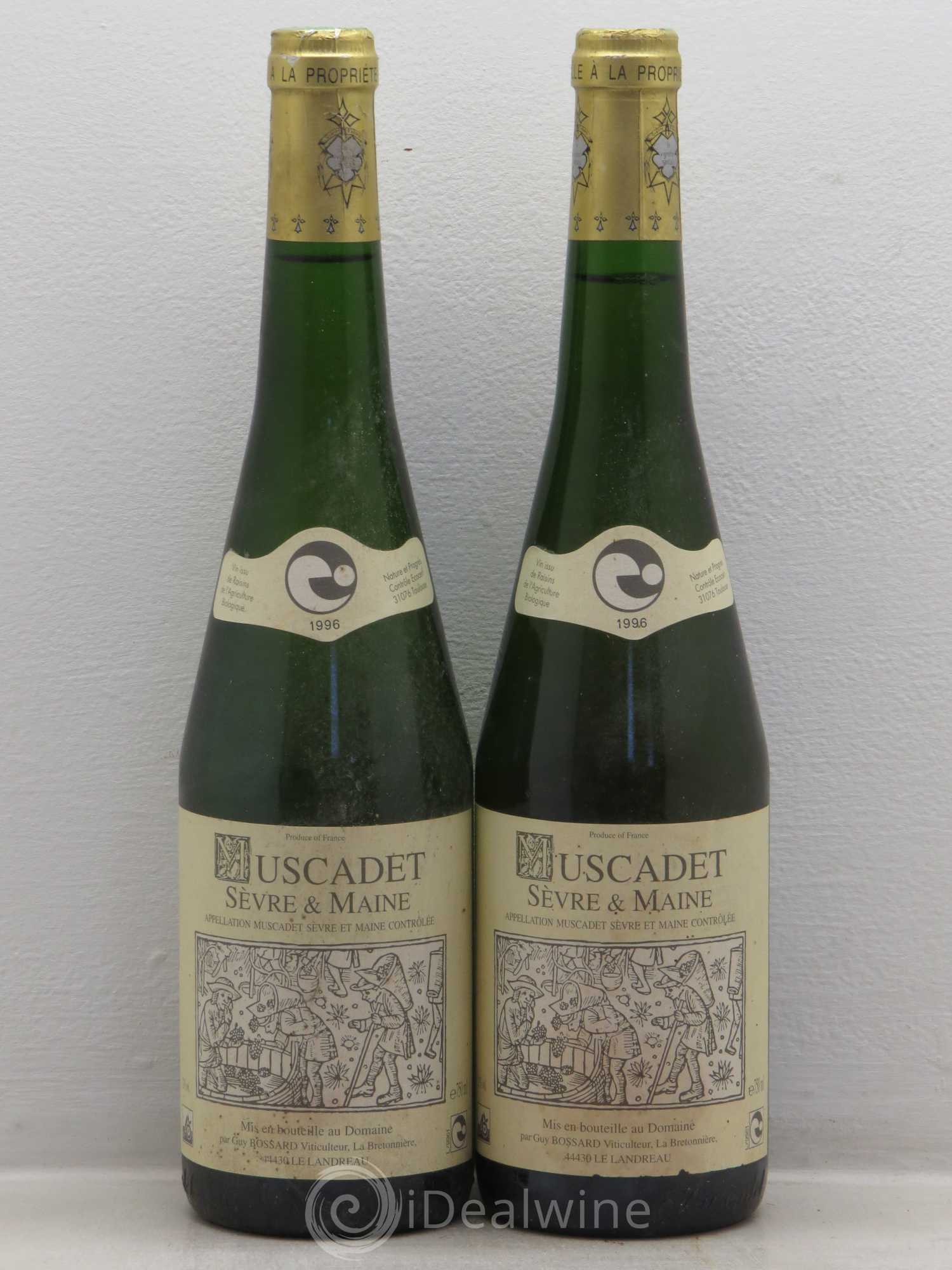Muscadet-Sèvre-et-Maine Classique Domaine de L'Ecu 1996 - Lot de 2 bouteilles - 0