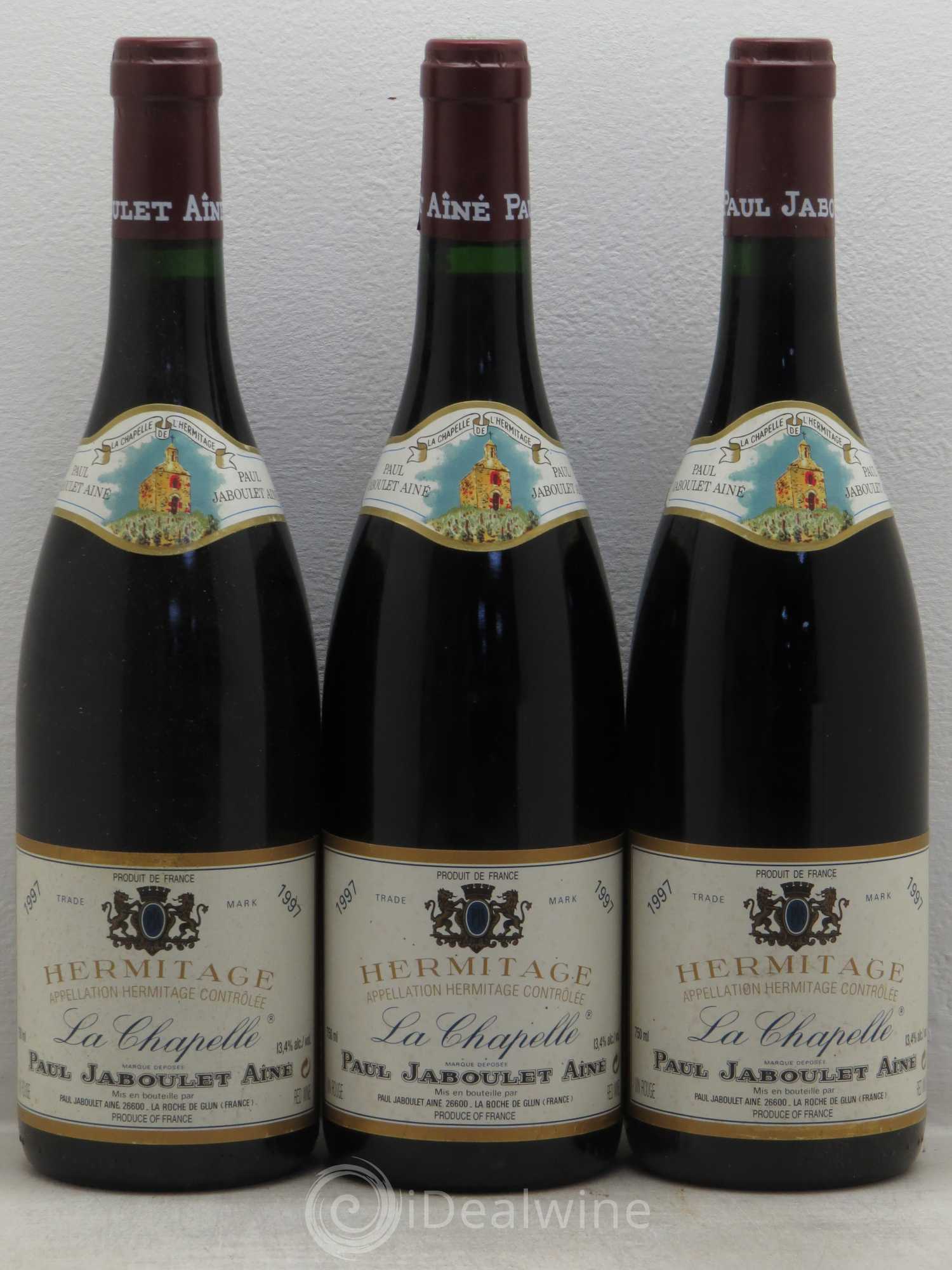 Hermitage La Chapelle Paul Jaboulet Ainé 1997 - Lot de 3 bouteilles - 0