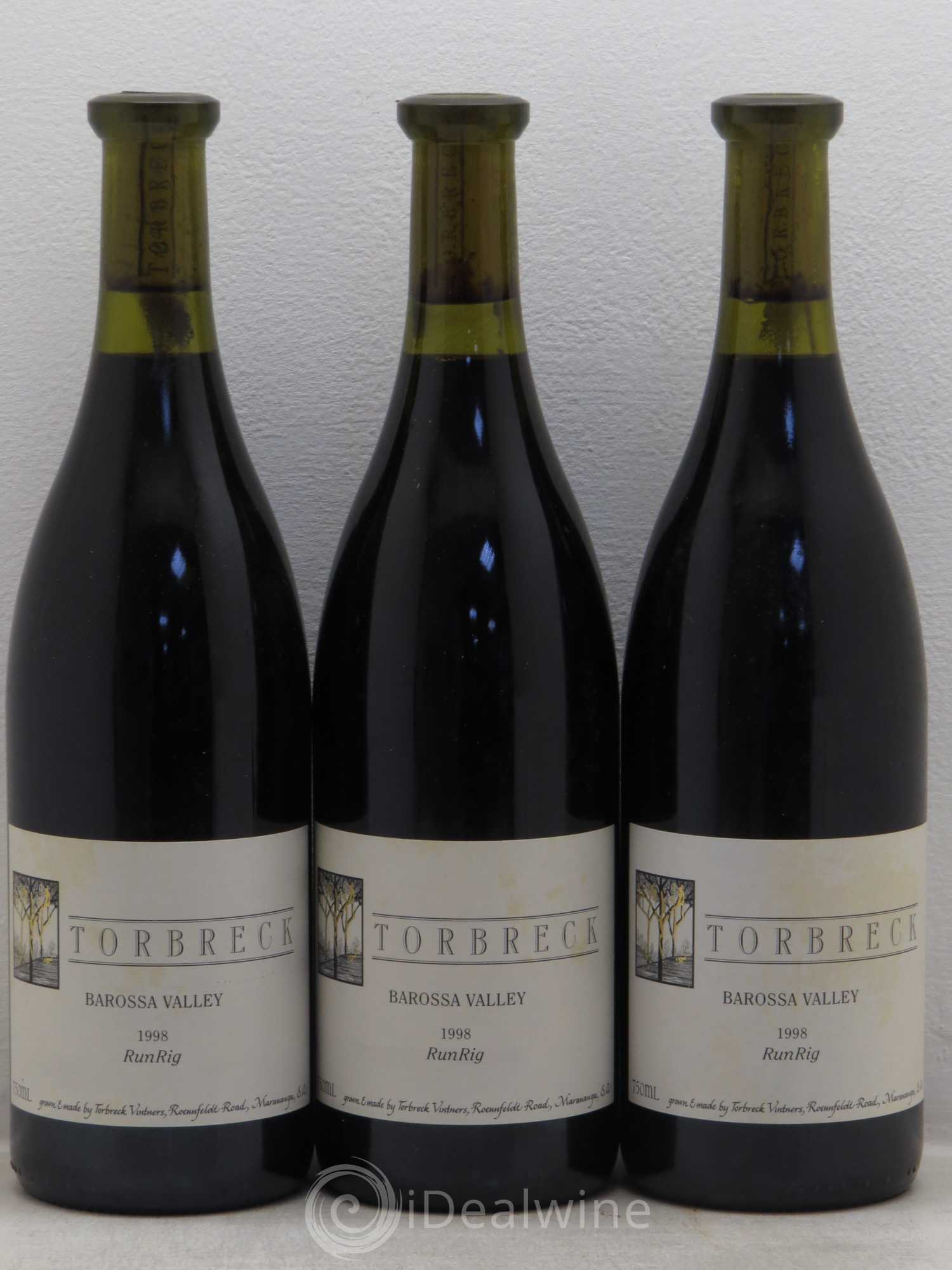 Australie Torbreck Run Rig Syrah Viognier 1998 - Lot de 3 bouteilles - 0
