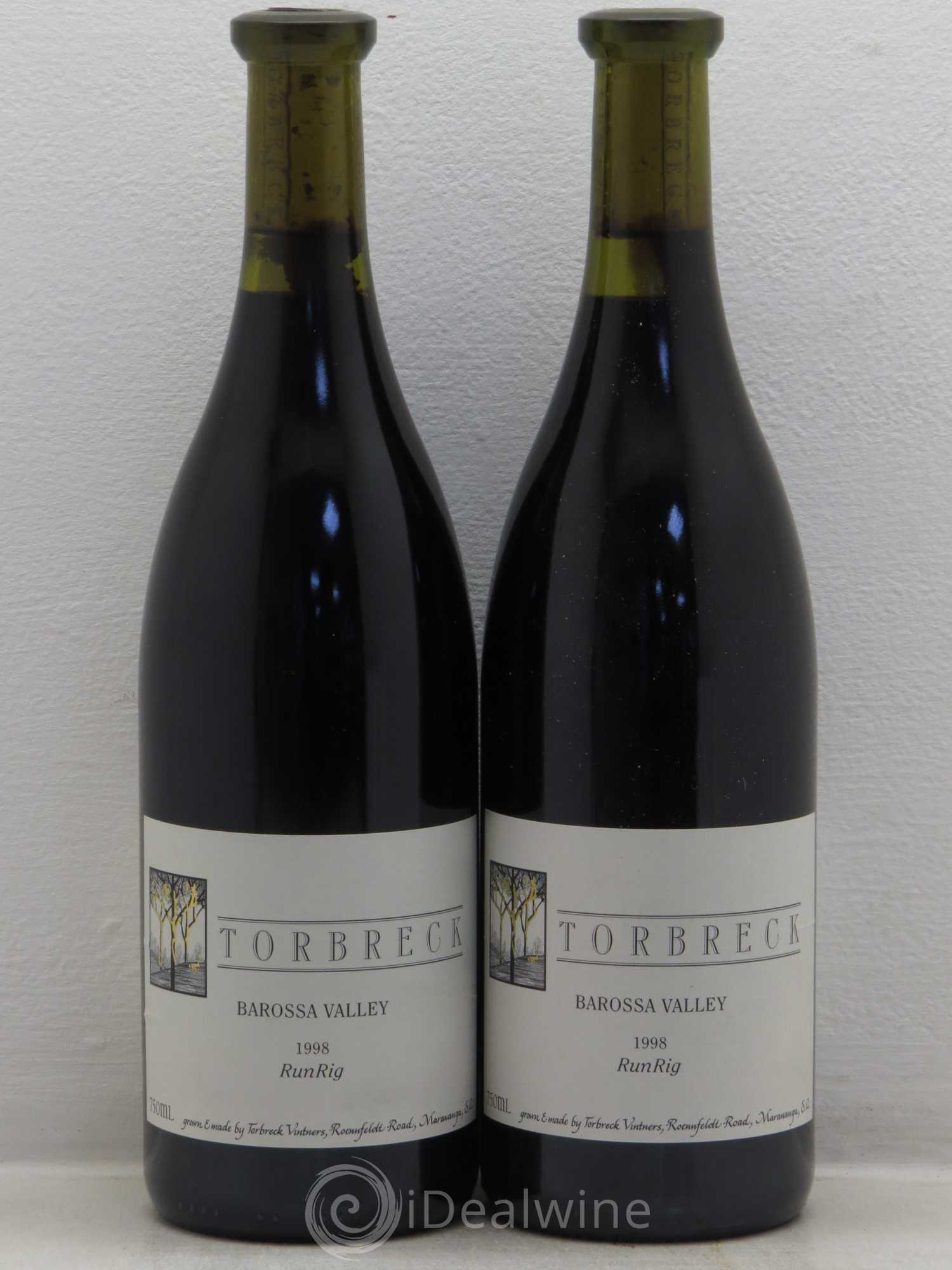 Australie Torbreck Run Rig Syrah Viognier 1998 - Lot de 2 bouteilles - 0