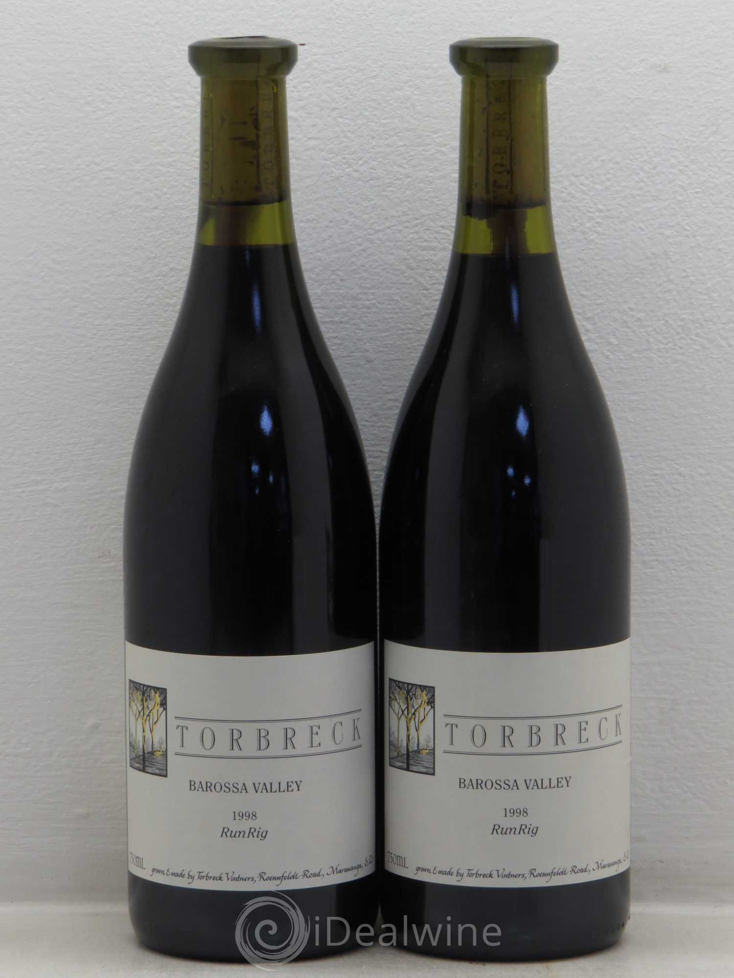 Australie Torbreck Run Rig Syrah Viognier 1998 - Lot de 2 bouteilles - 0
