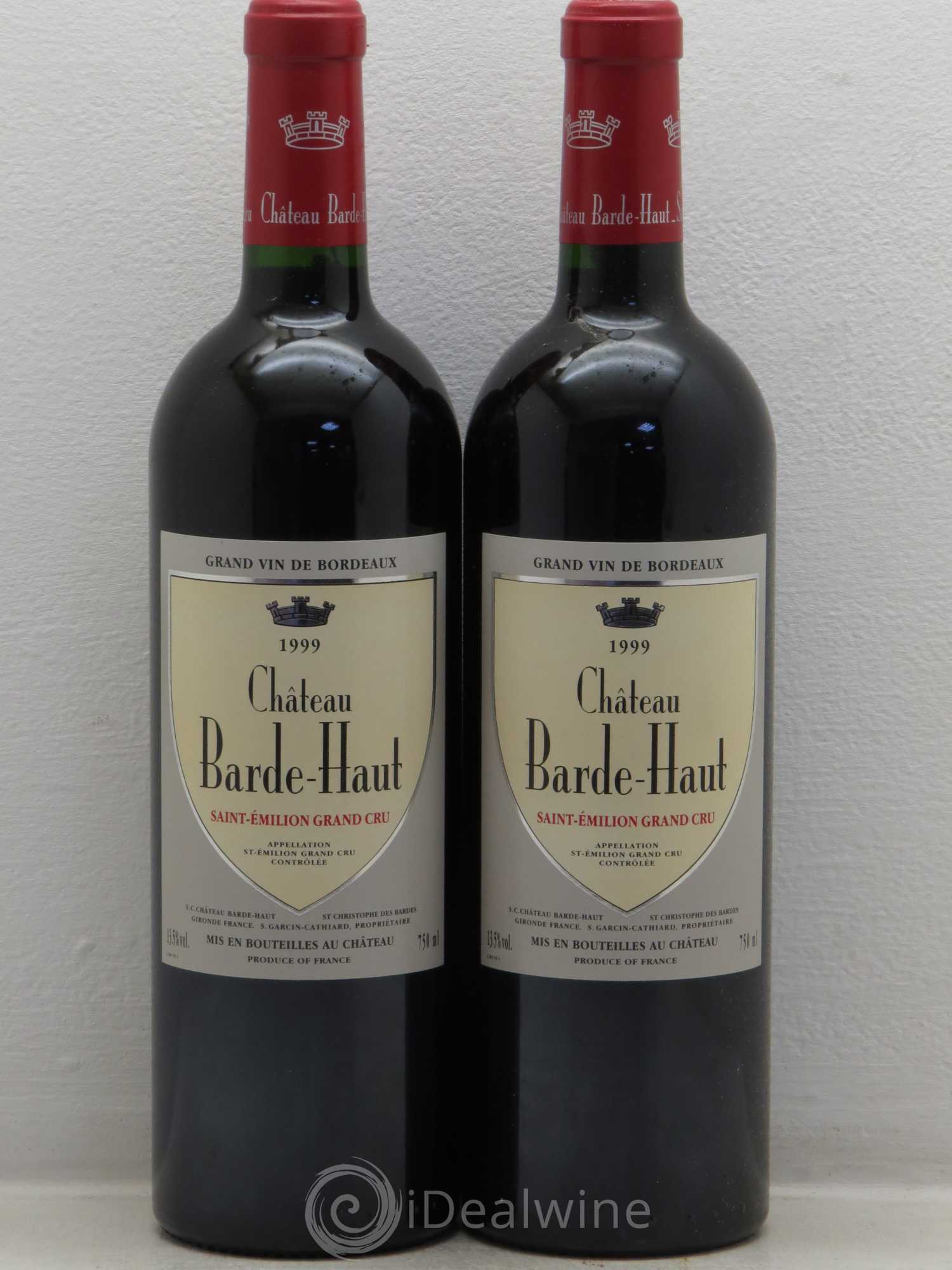 Château Barde Haut Grand Cru Classé 1999 - Lot de 2 bouteilles - 0