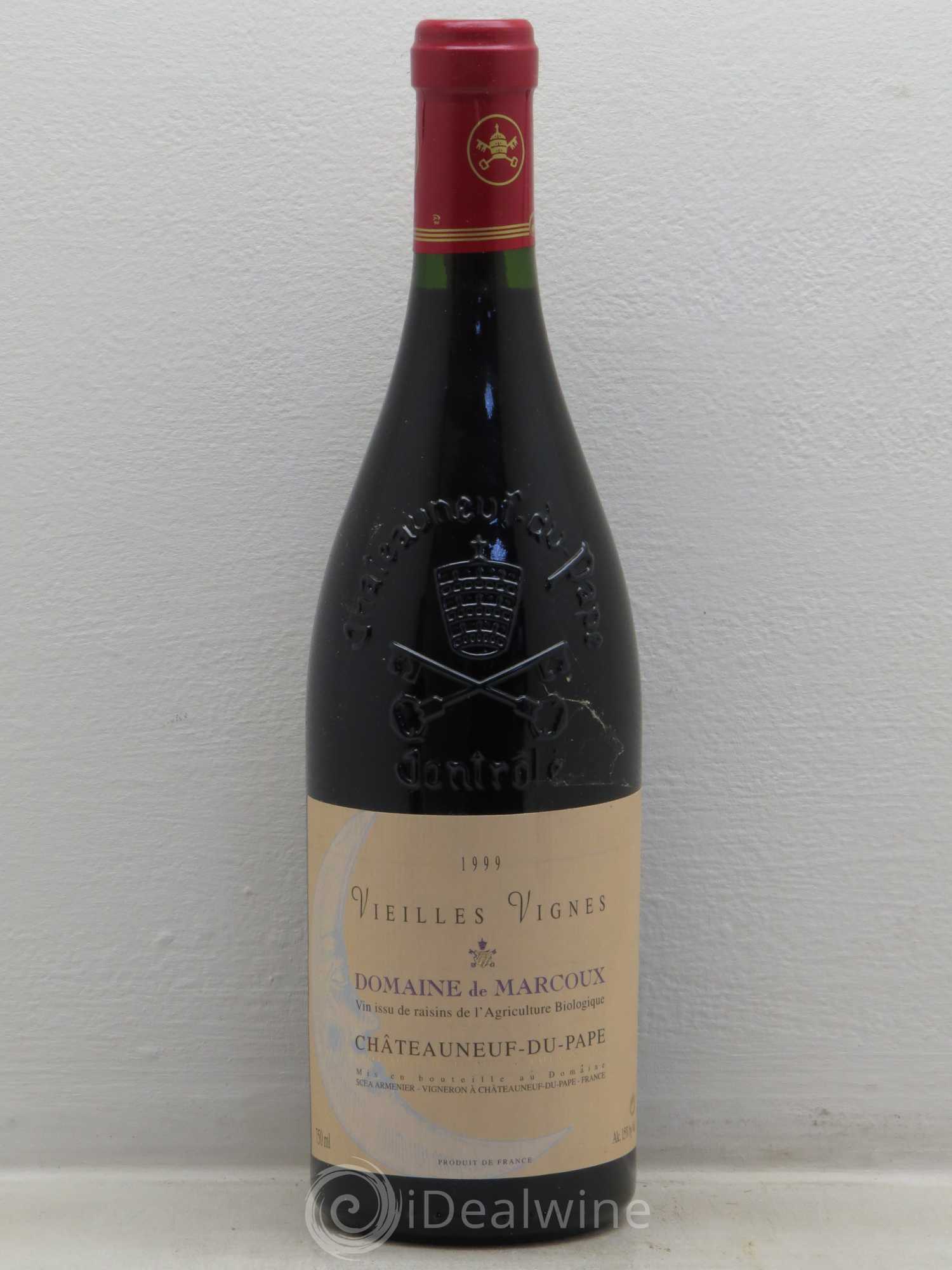 Châteauneuf-du-Pape Vieilles Vignes Marcoux (Domaine de) 1999 - Lot de 1 bouteille - 0