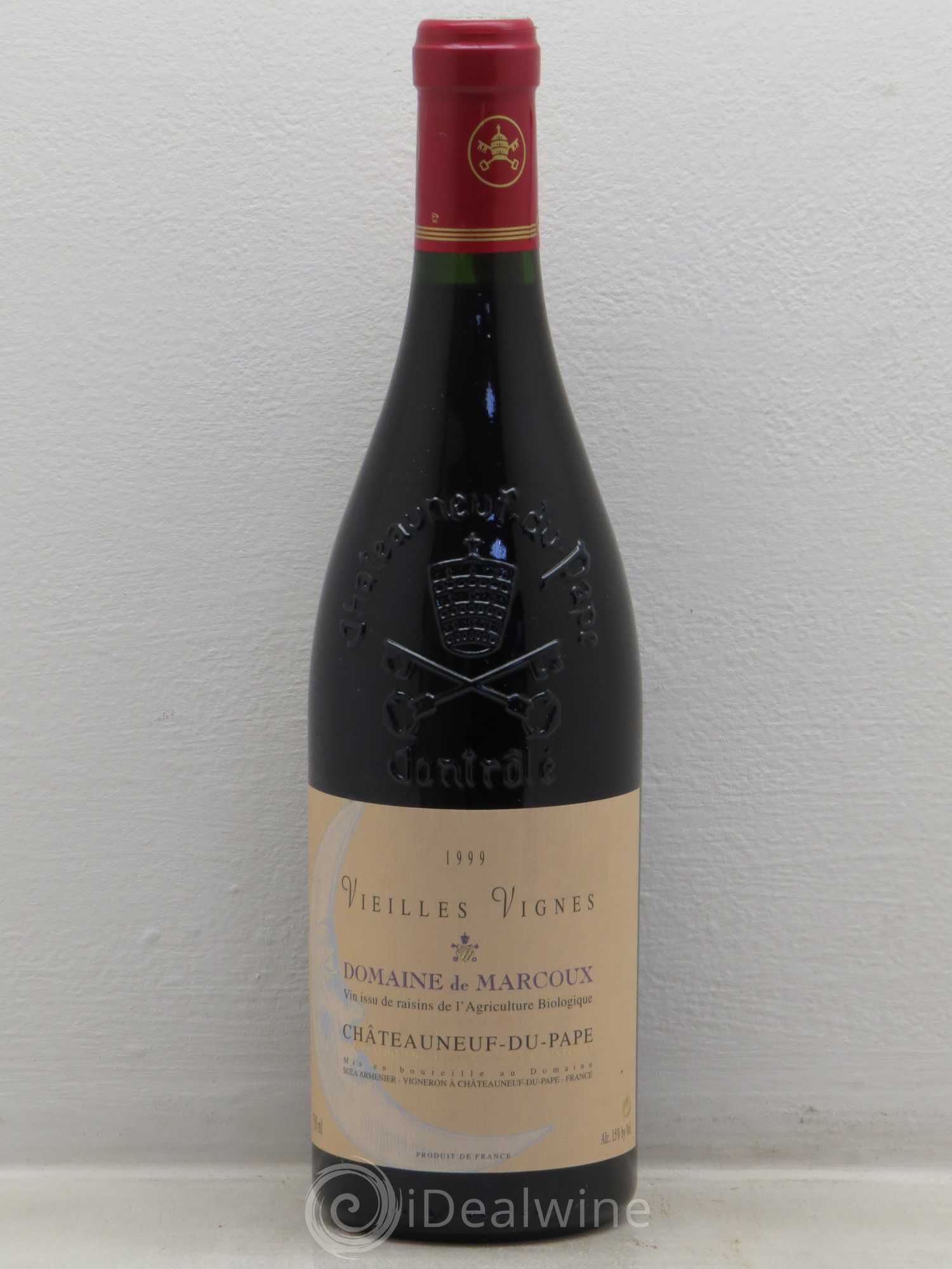 Châteauneuf-du-Pape Vieilles Vignes Marcoux (Domaine de) 1999 - Lot de 1 bouteille - 0