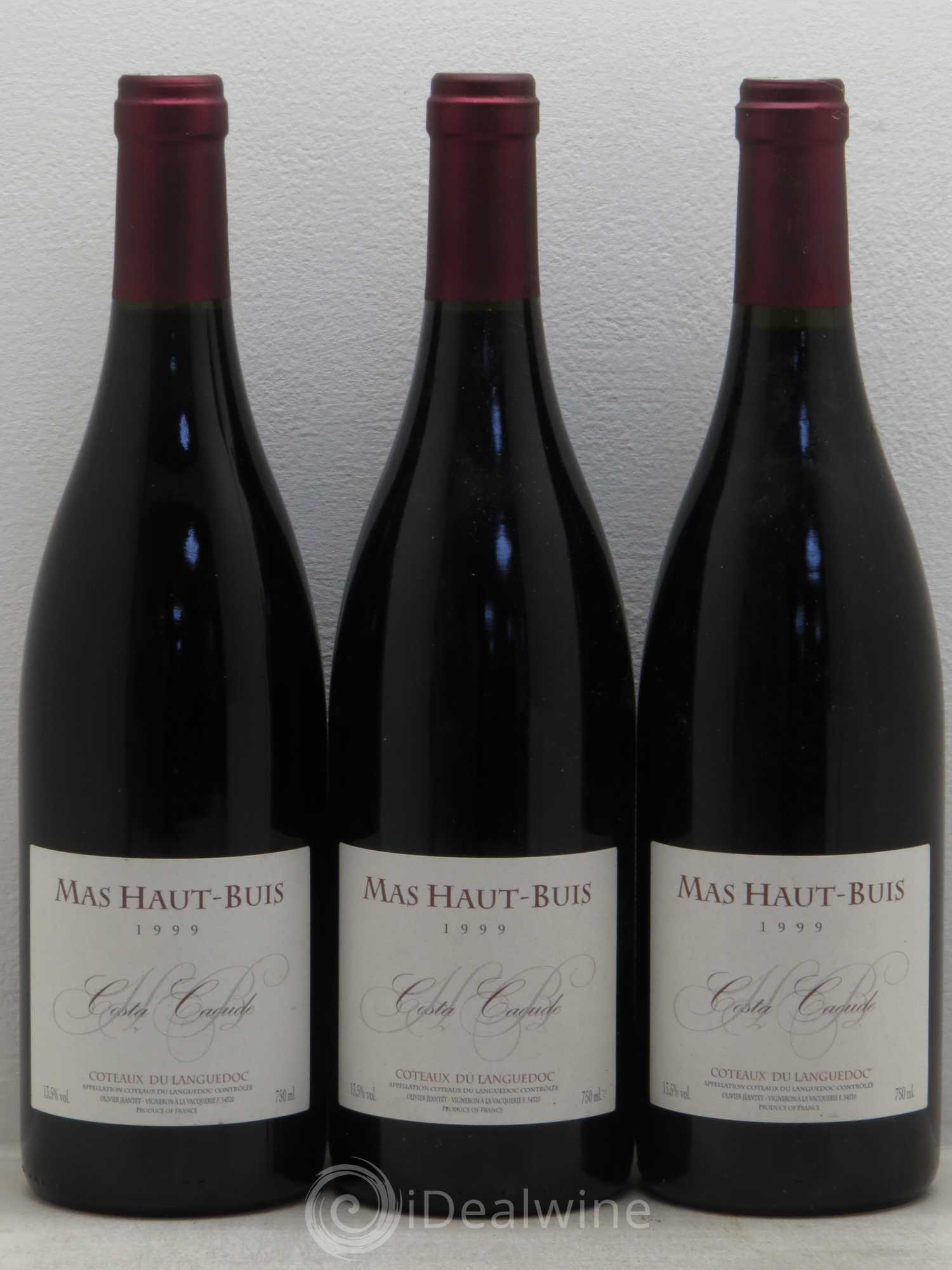 Terrasses du Larzac Costa Caoude Domaine Mas Haut Buis 1999 - Lot de 3 bouteilles - 0