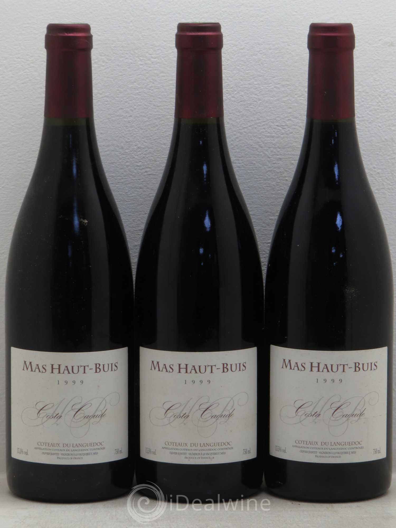 Terrasses du Larzac Costa Caoude Domaine Mas Haut Buis 1999 - Lot de 3 bouteilles - 0