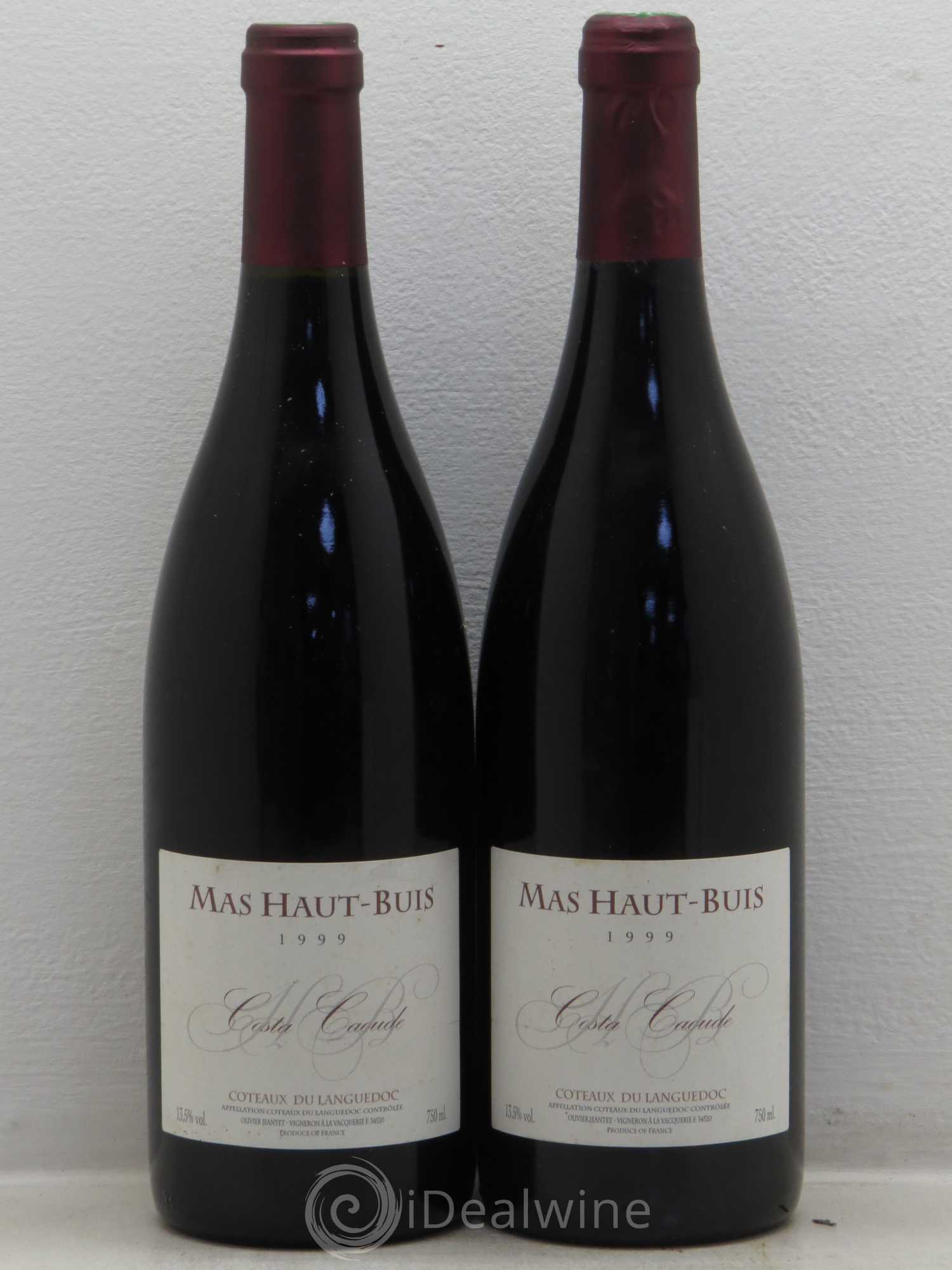 Terrasses du Larzac Costa Caoude Domaine Mas Haut Buis 1999 - Lot de 2 bouteilles - 0