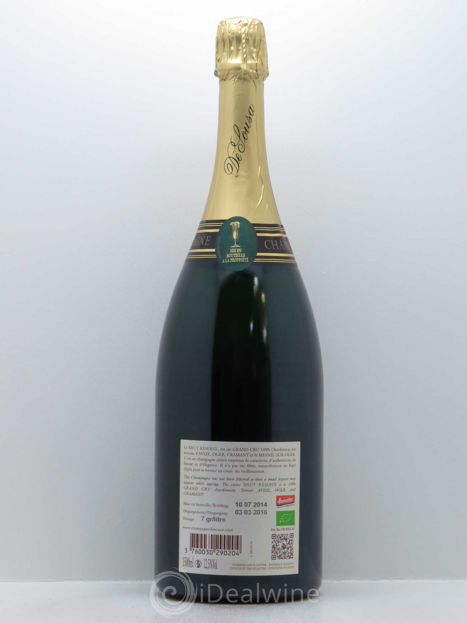 Grand Cru Brut Réserve De Sousa - Lot de 1 magnum - 1