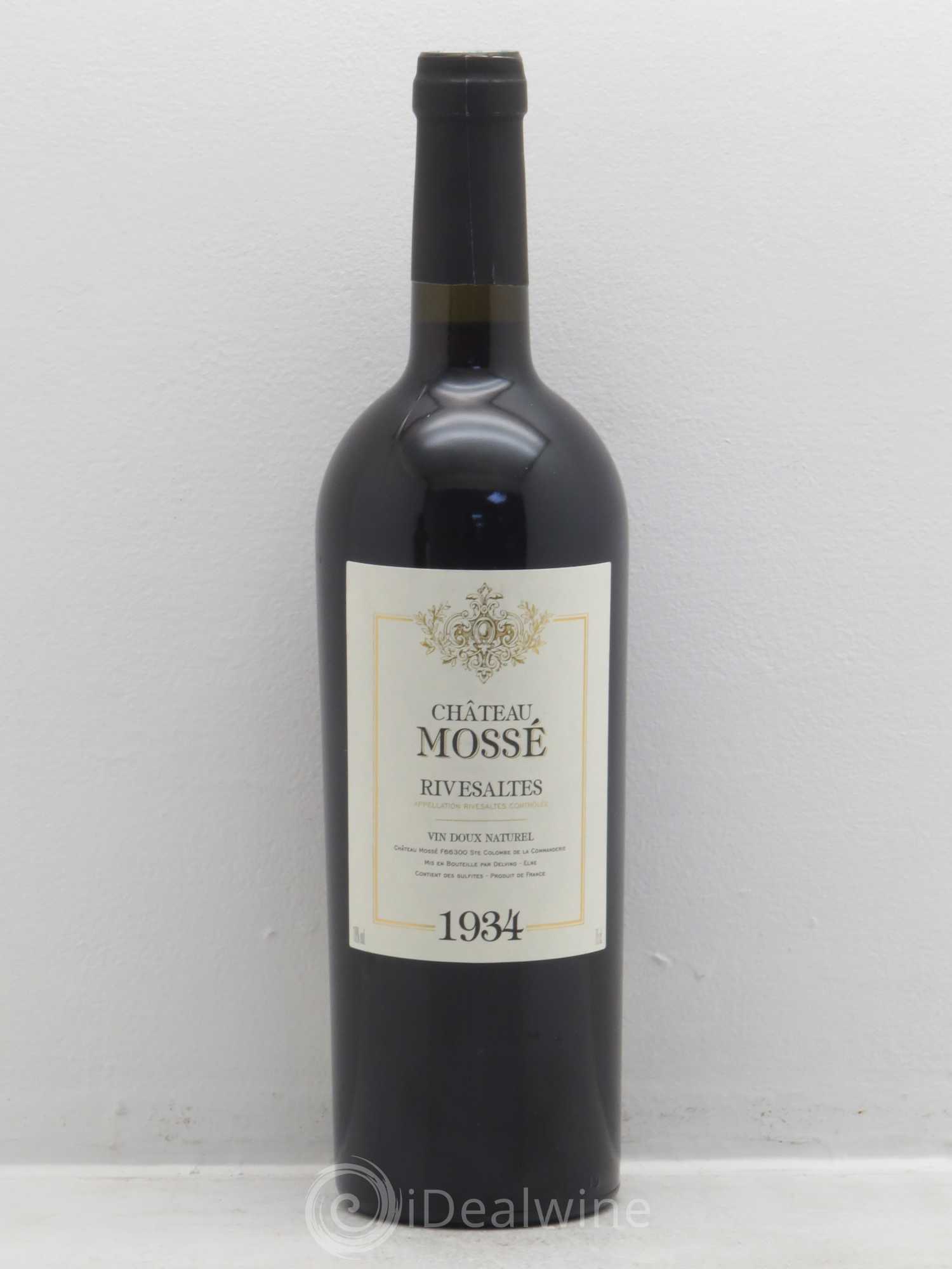 Rivesaltes Château Mossé 1934 - Posten von 1 Flasche - 0