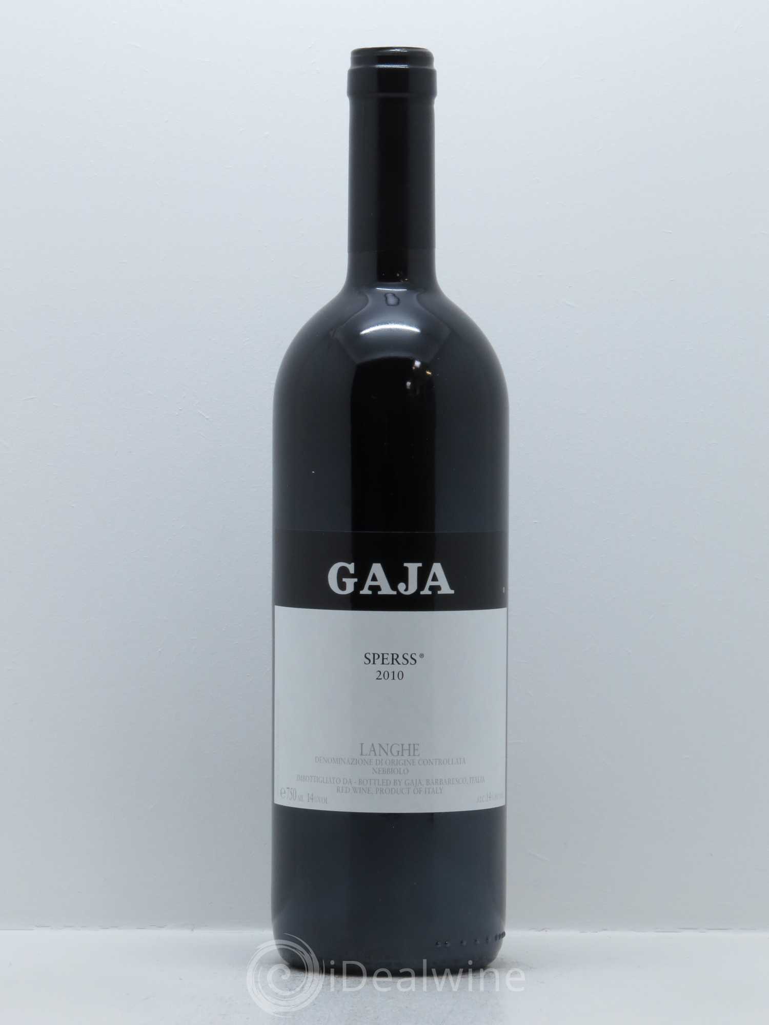 Langhe Sperss Angelo Gaja 2010 - Lot de 1 bouteille - 0