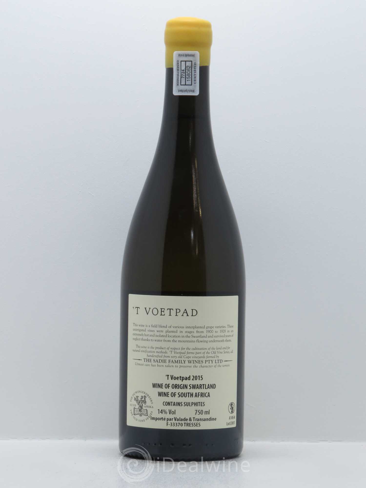 Swarland The Sadie Family T Voetpad 2015 - Lot de 1 bouteille - 1