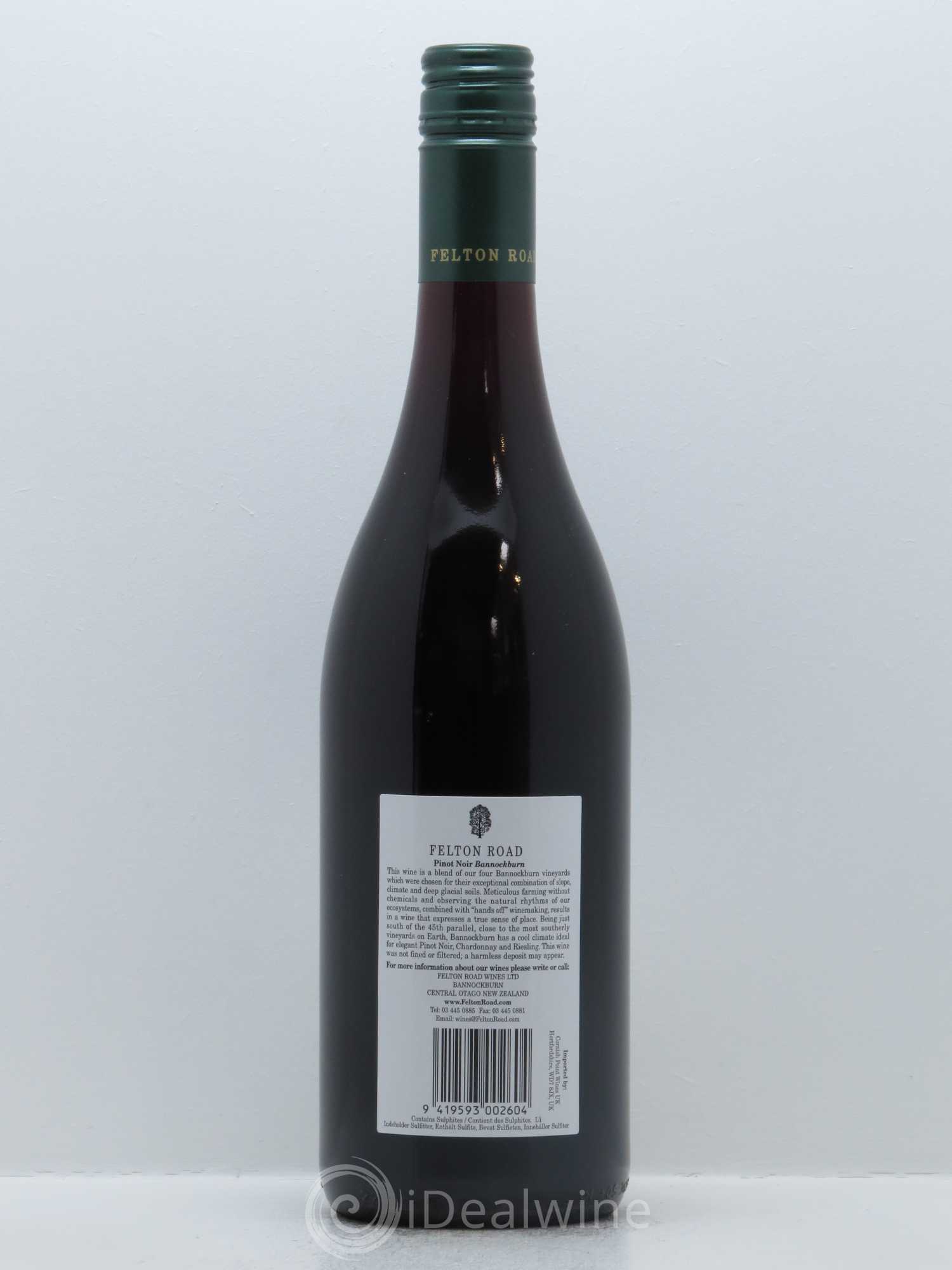 Central Otago Felton Road Bannockburn Pinot Noir 2015 - Lot de 1 bouteille - 1