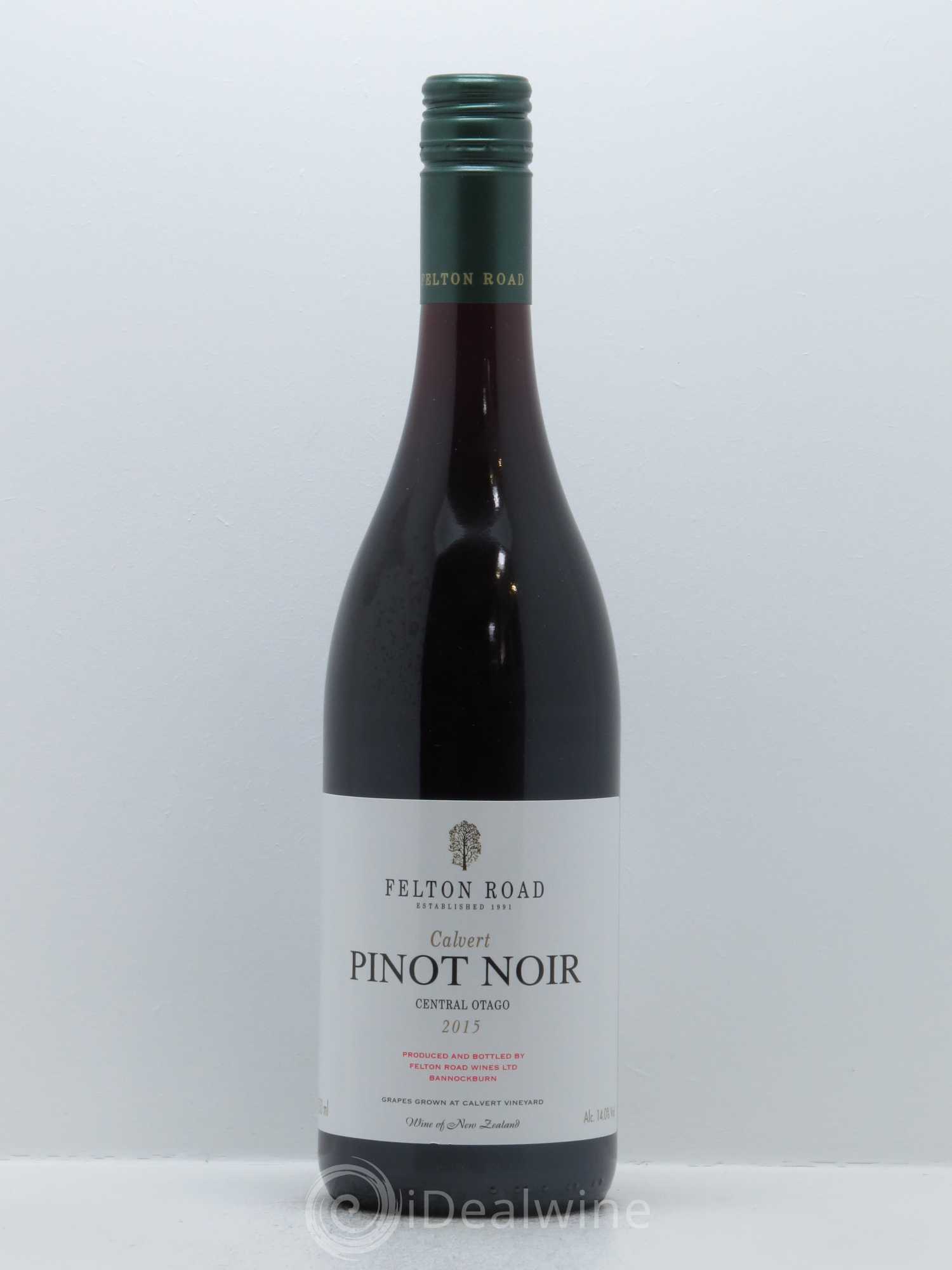 Central Otago Felton Road Calvert Pinot Noir 2015 - Lot de 1 bouteille - 0