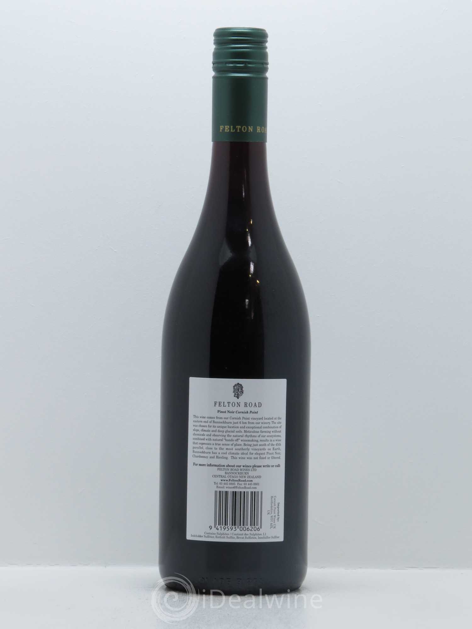Central Otago Felton Road Cornish Point Pinot Noir 2015 - Lot de 1 bouteille - 1