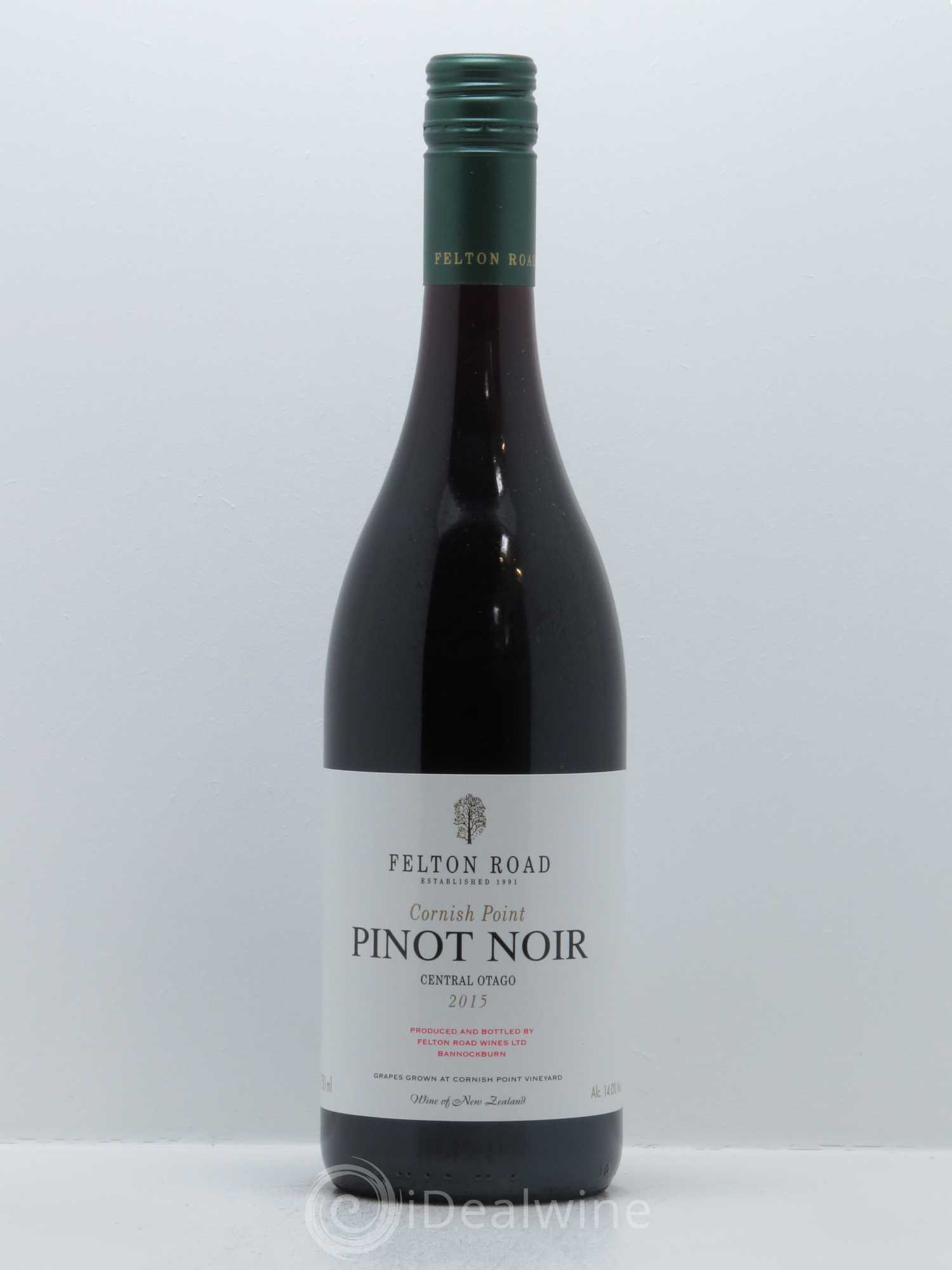 Central Otago Felton Road Cornish Point Pinot Noir 2015 - Lot de 1 bouteille - 0
