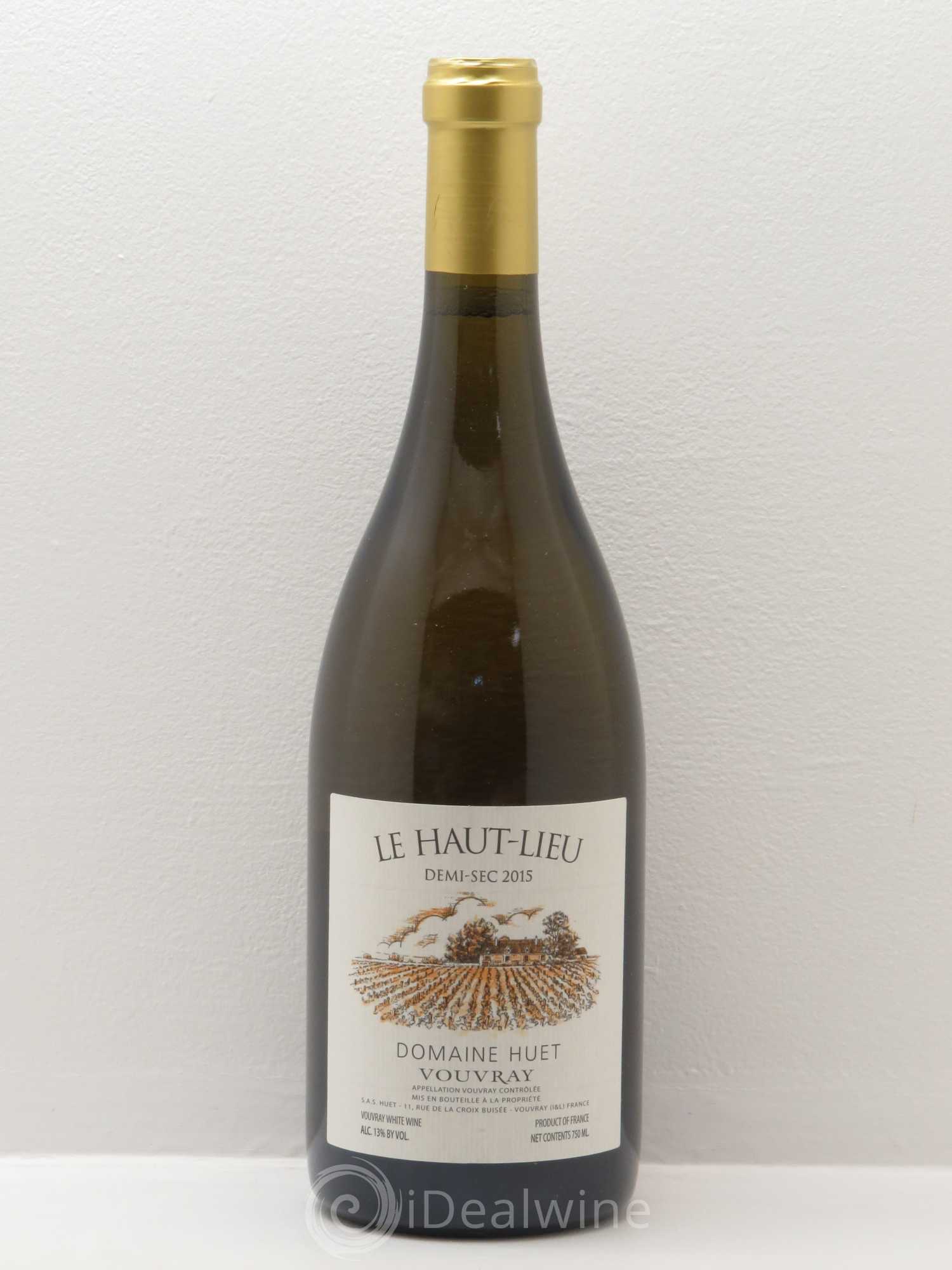 Vouvray Le Haut-Lieu Demi-Sec Domaine Huet 2015 - Lot de 1 bouteille - 0