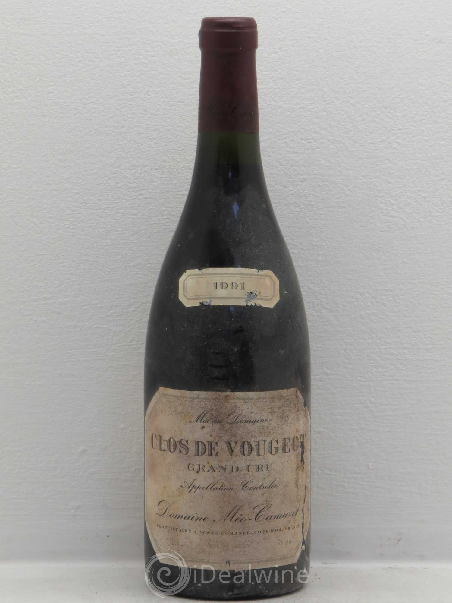 Clos de Vougeot Grand Cru Méo-Camuzet (Domaine) 1991 - Lot de 1 bouteille - 0