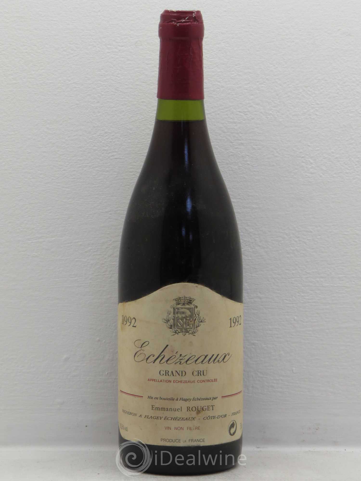 Echezeaux Grand Cru Emmanuel Rouget 1992 - Lot de 1 bouteille - 0
