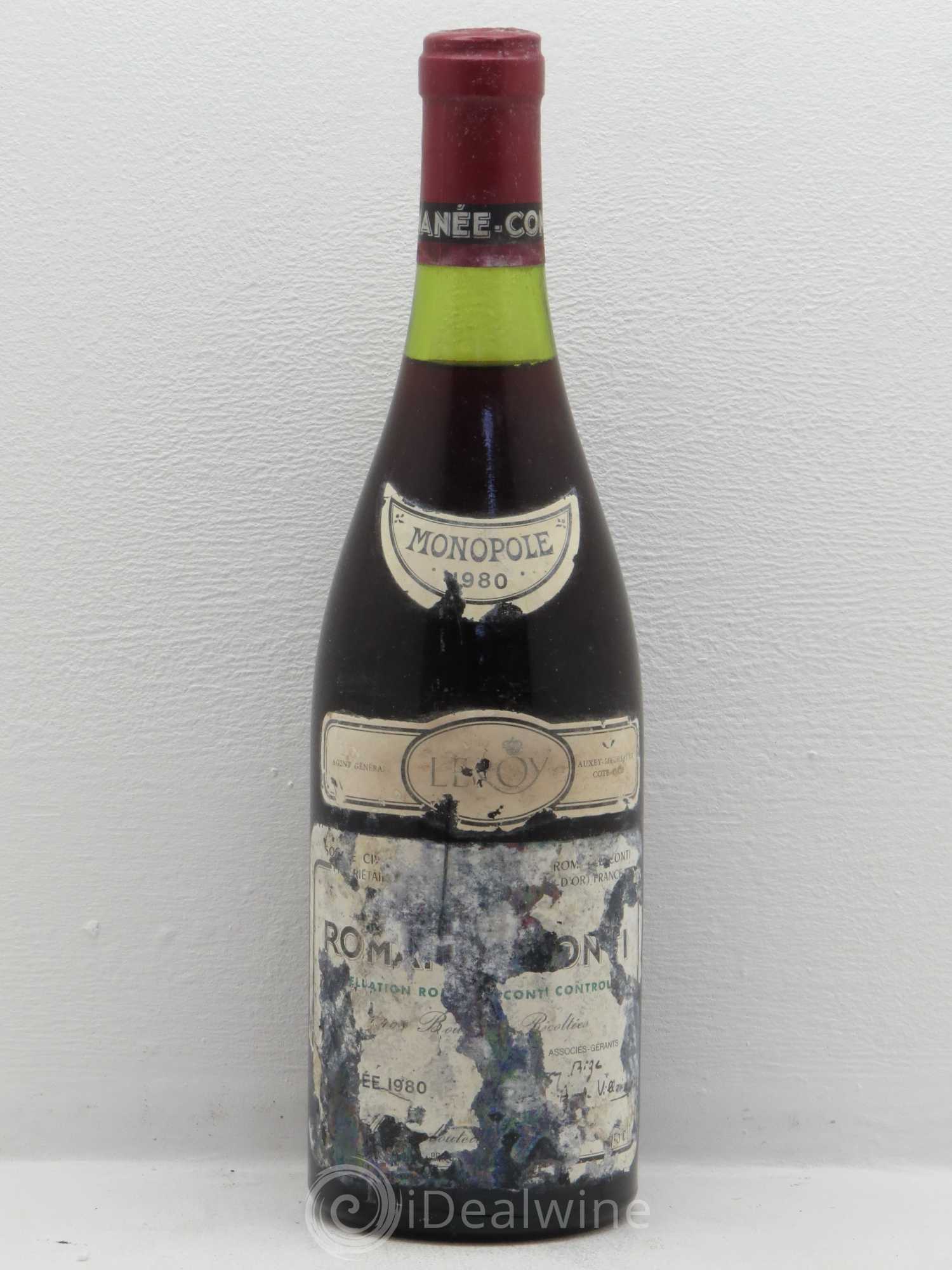 Romanée-Conti Grand Cru Domaine de la Romanée-Conti 1980 - Lot de 1 bouteille - 0