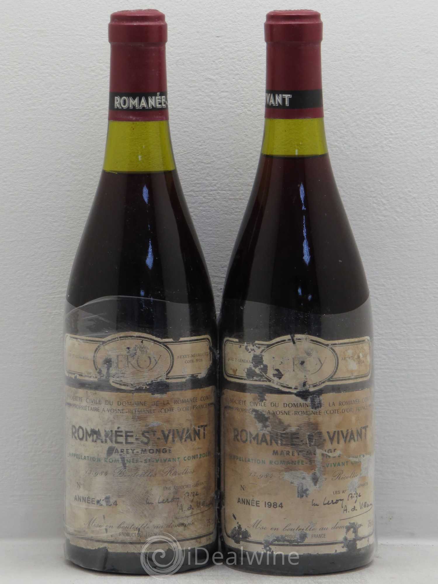 Romanée-Saint-Vivant Grand Cru Domaine de la Romanée-Conti 1984 - Lot de 2 bouteilles - 0