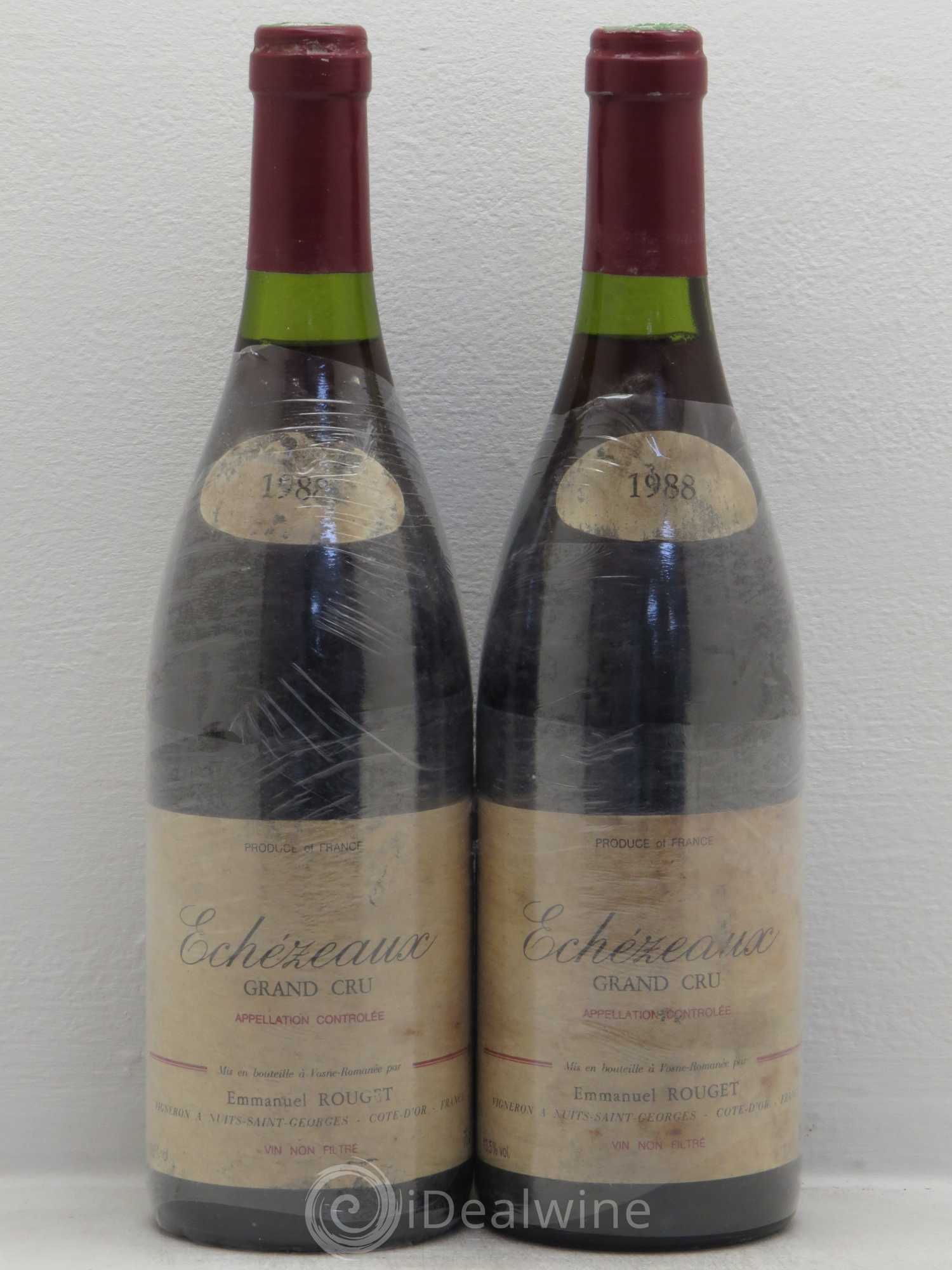 Echezeaux Grand Cru Emmanuel Rouget 1988 - Posten von 2 Flaschen - 0