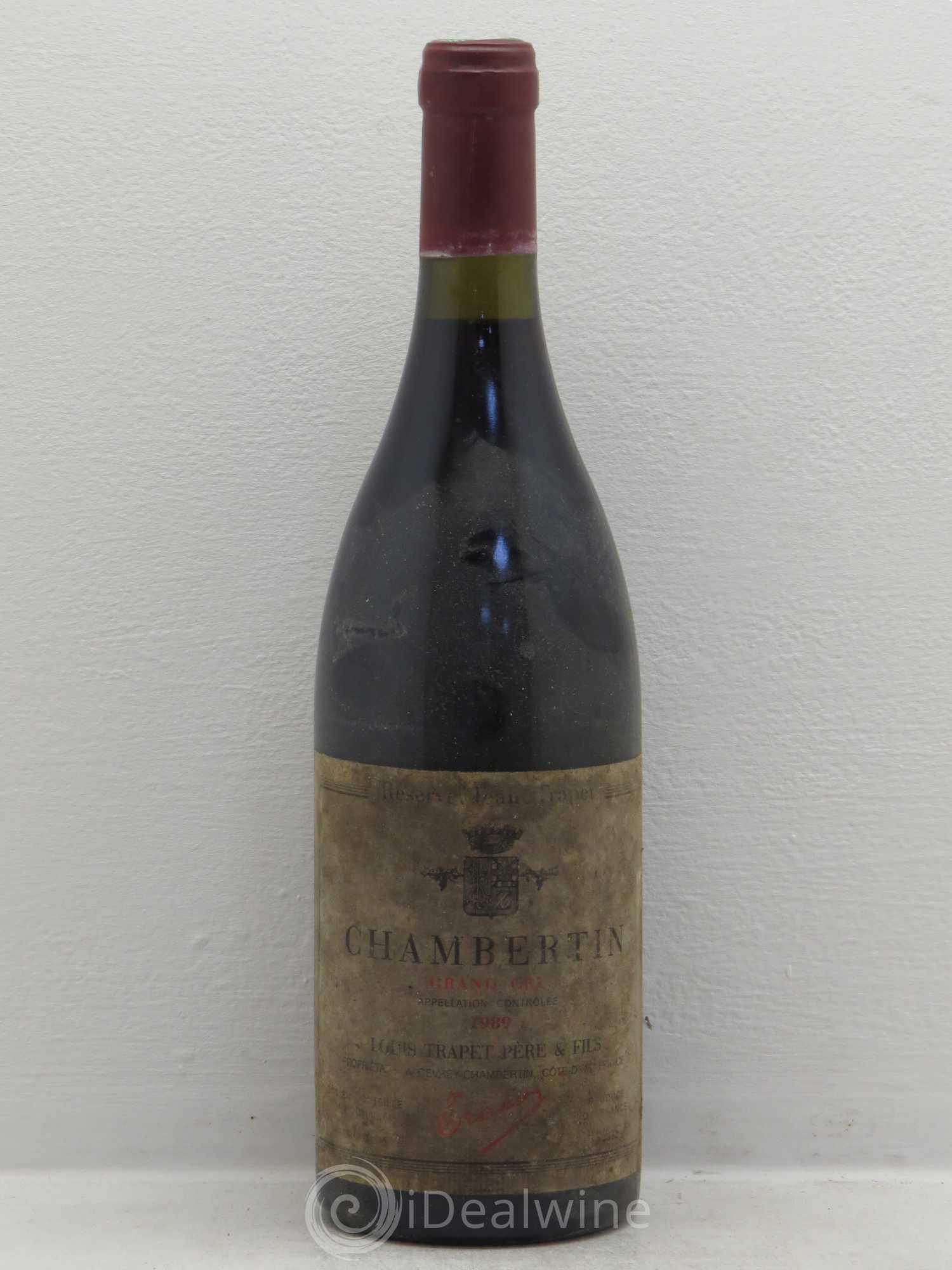 Chambertin Grand Cru Domaine Trapet 1989 - Lot de 1 bouteille - 0