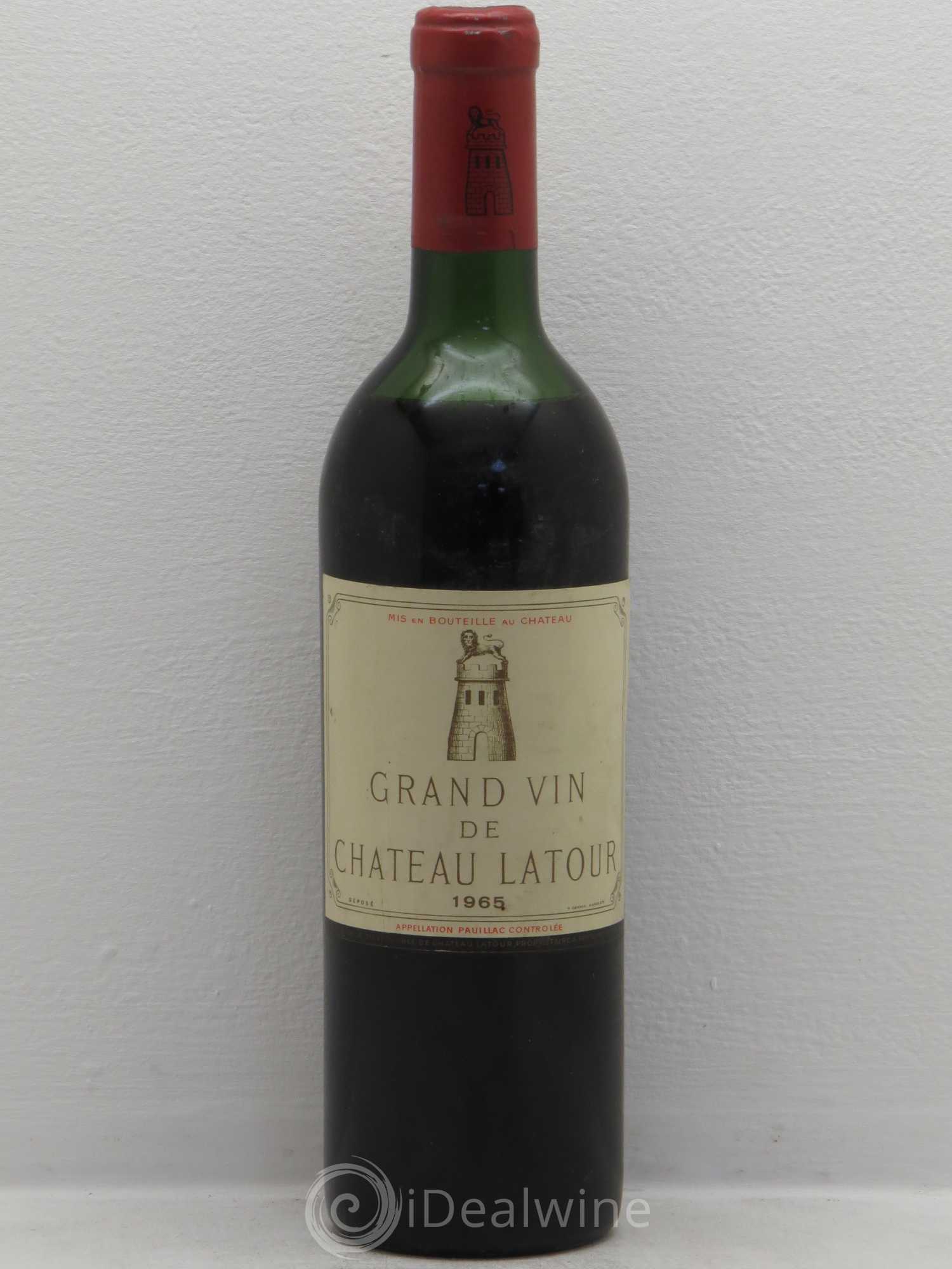 Château Latour 1er Grand Cru Classé 1965 - Lot de 1 bouteille - 0