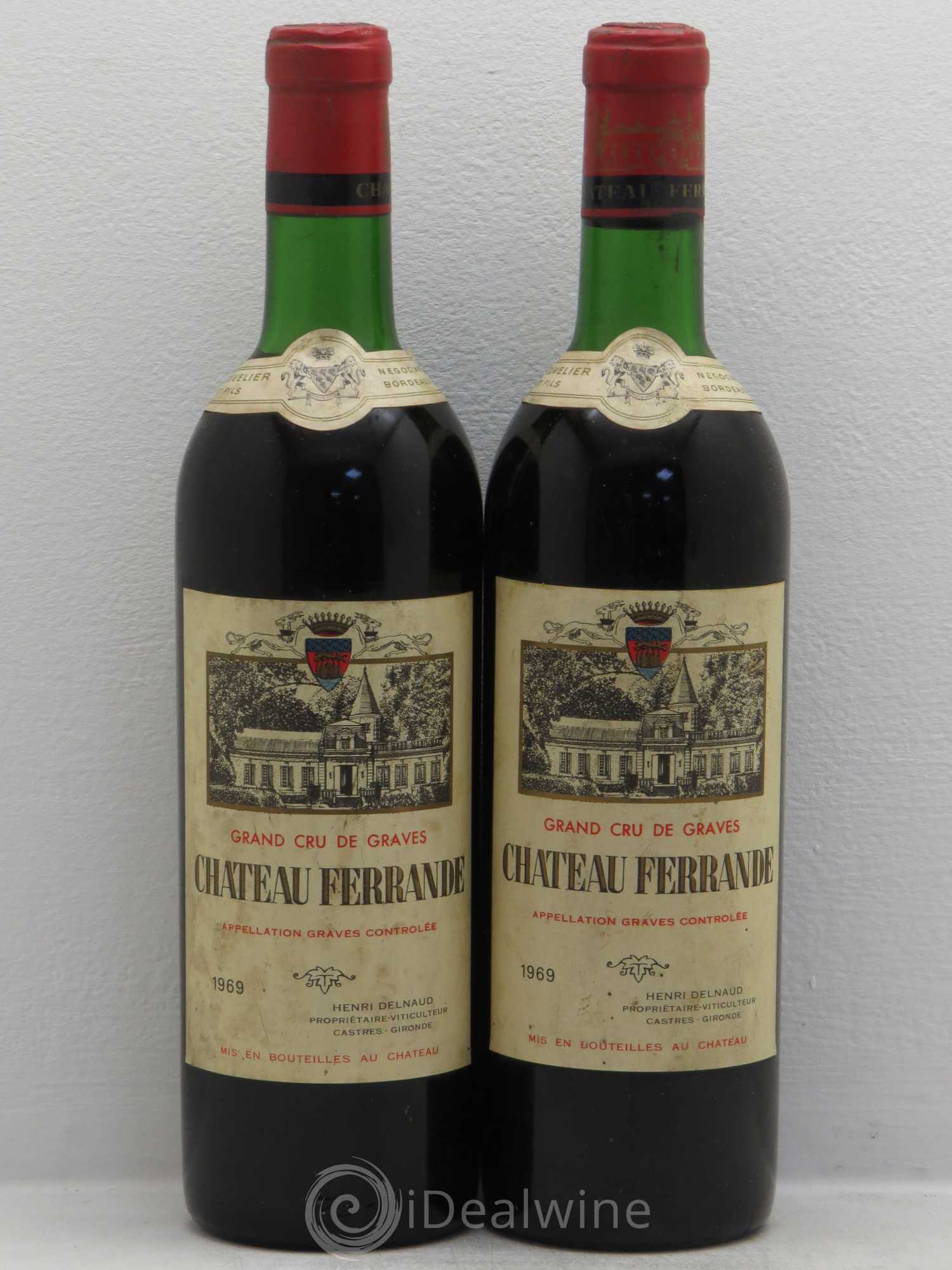 Château Ferrande 1969 - Lot de 2 bouteilles - 0