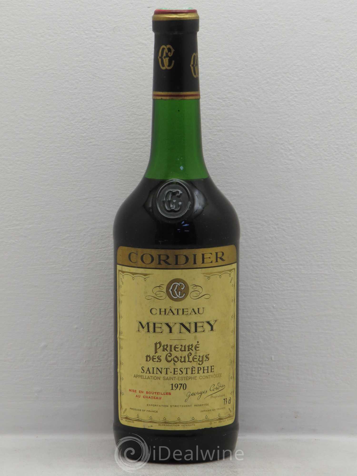 Château Meyney 1970 - Lot de 1 bouteille - 0