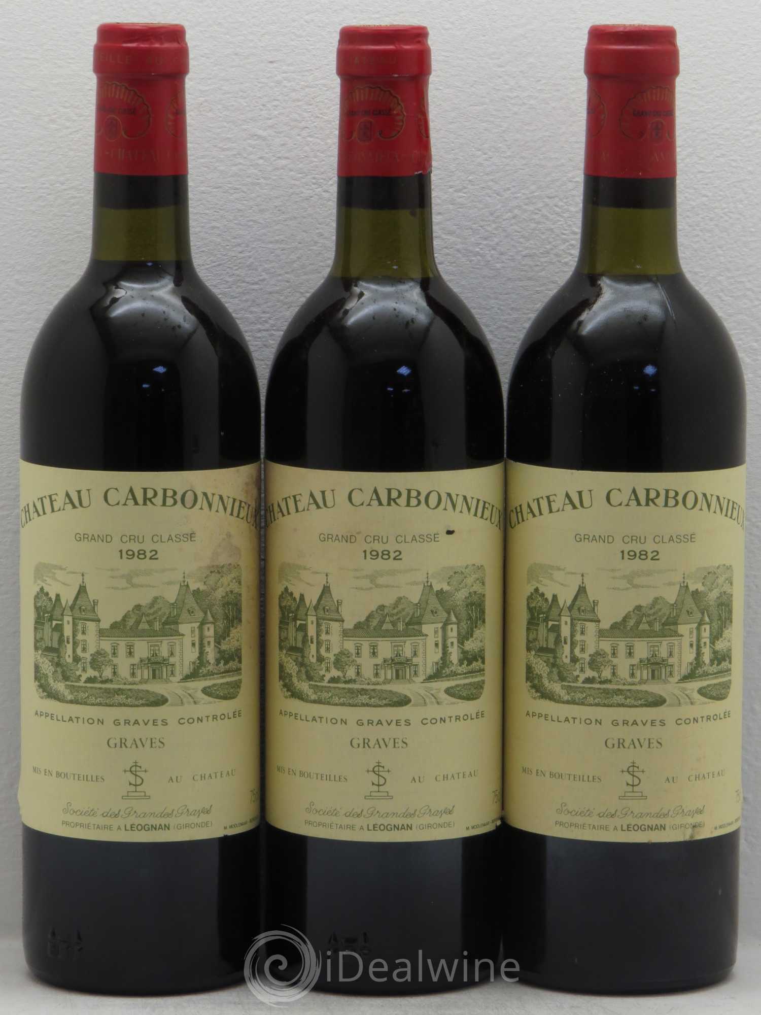 Château Carbonnieux Cru Classé de Graves 1982 - Lot de 12 bouteilles - 2