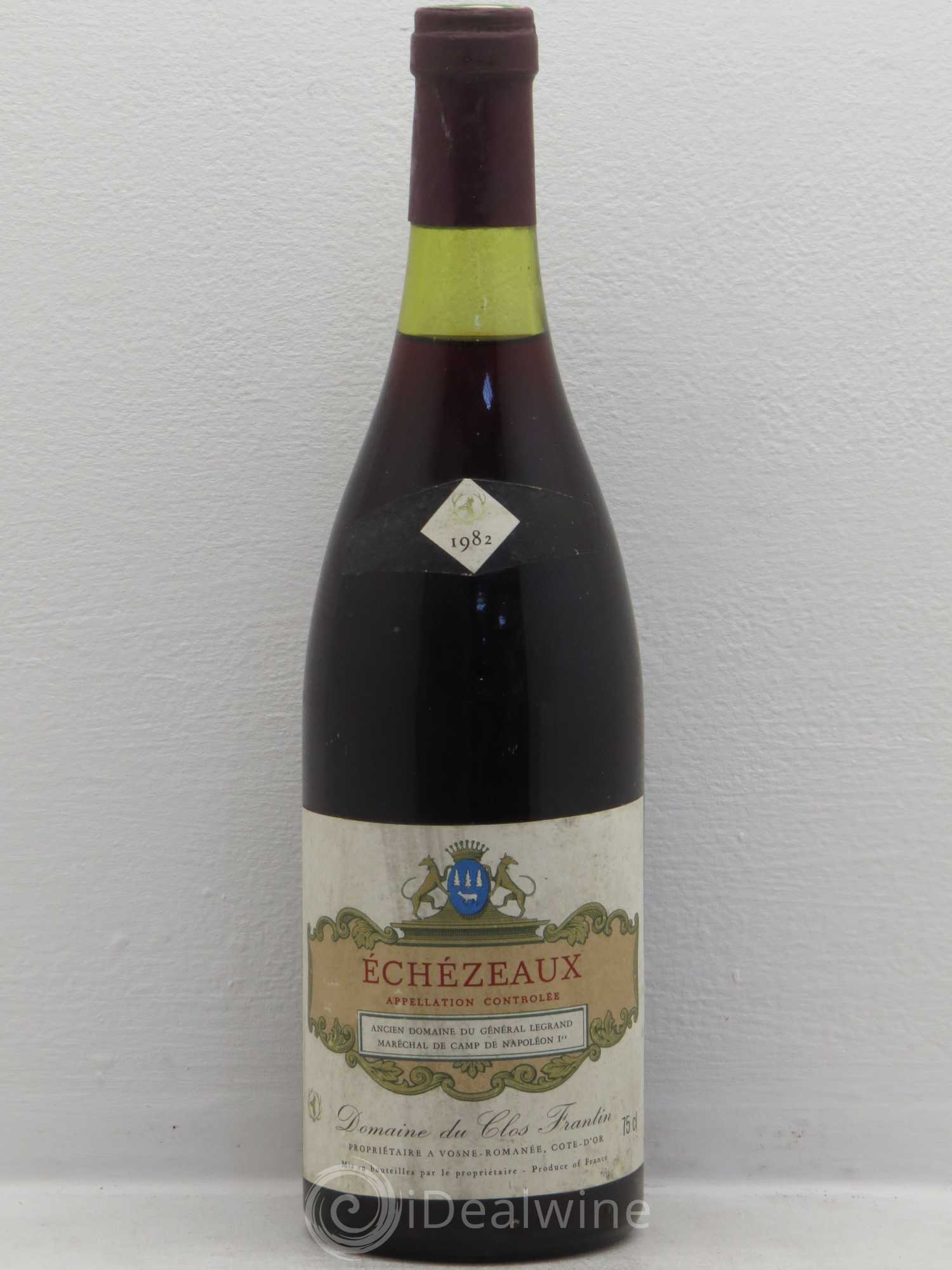 Echezeaux Grand Cru Clos Frantin - Albert Bichot 1982 - Lot de 1 bouteille - 0