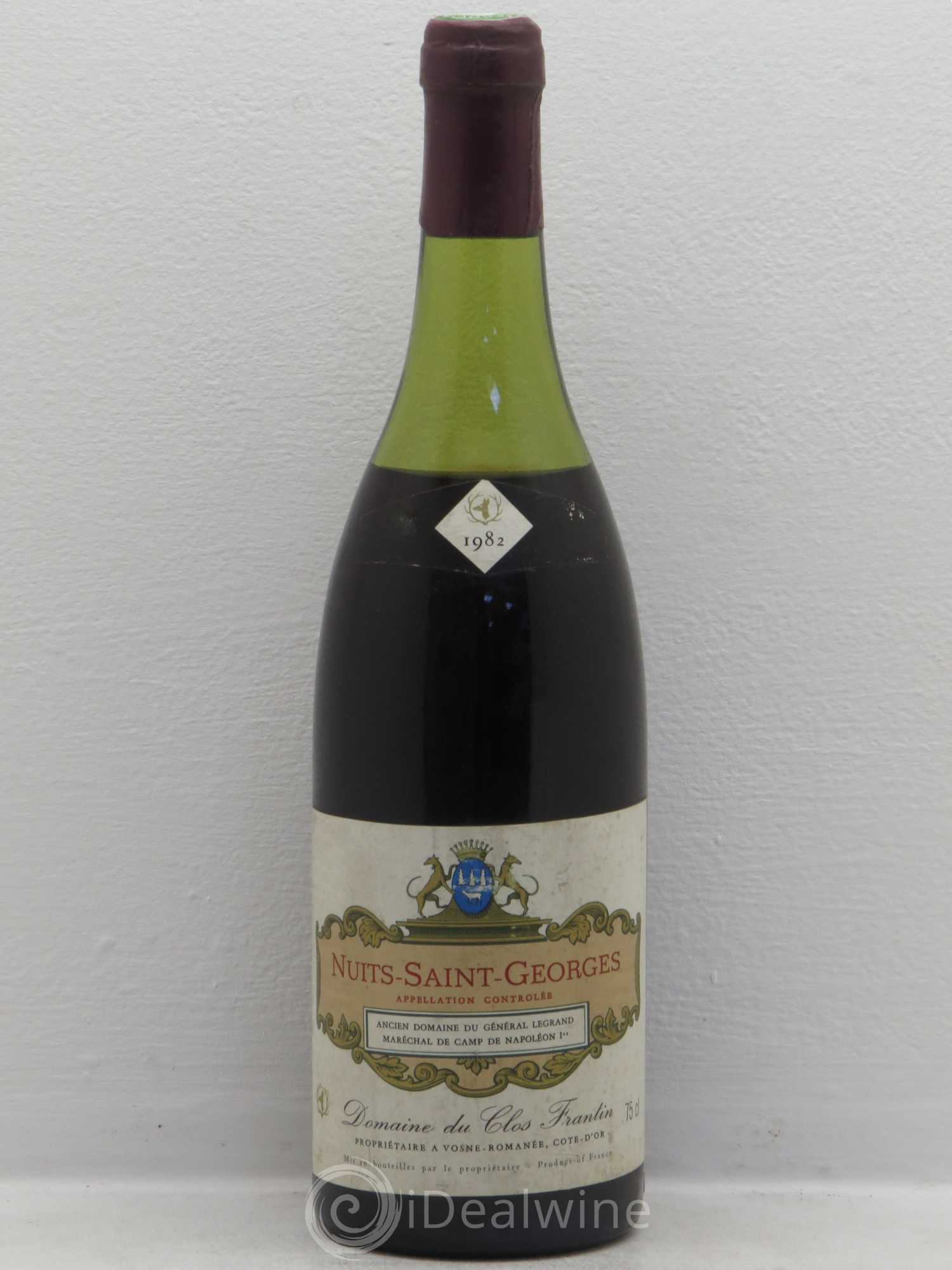 Nuits-Saint-Georges Domaine Du Clos Frantin 1982 - Posten von 1 Flasche - 0
