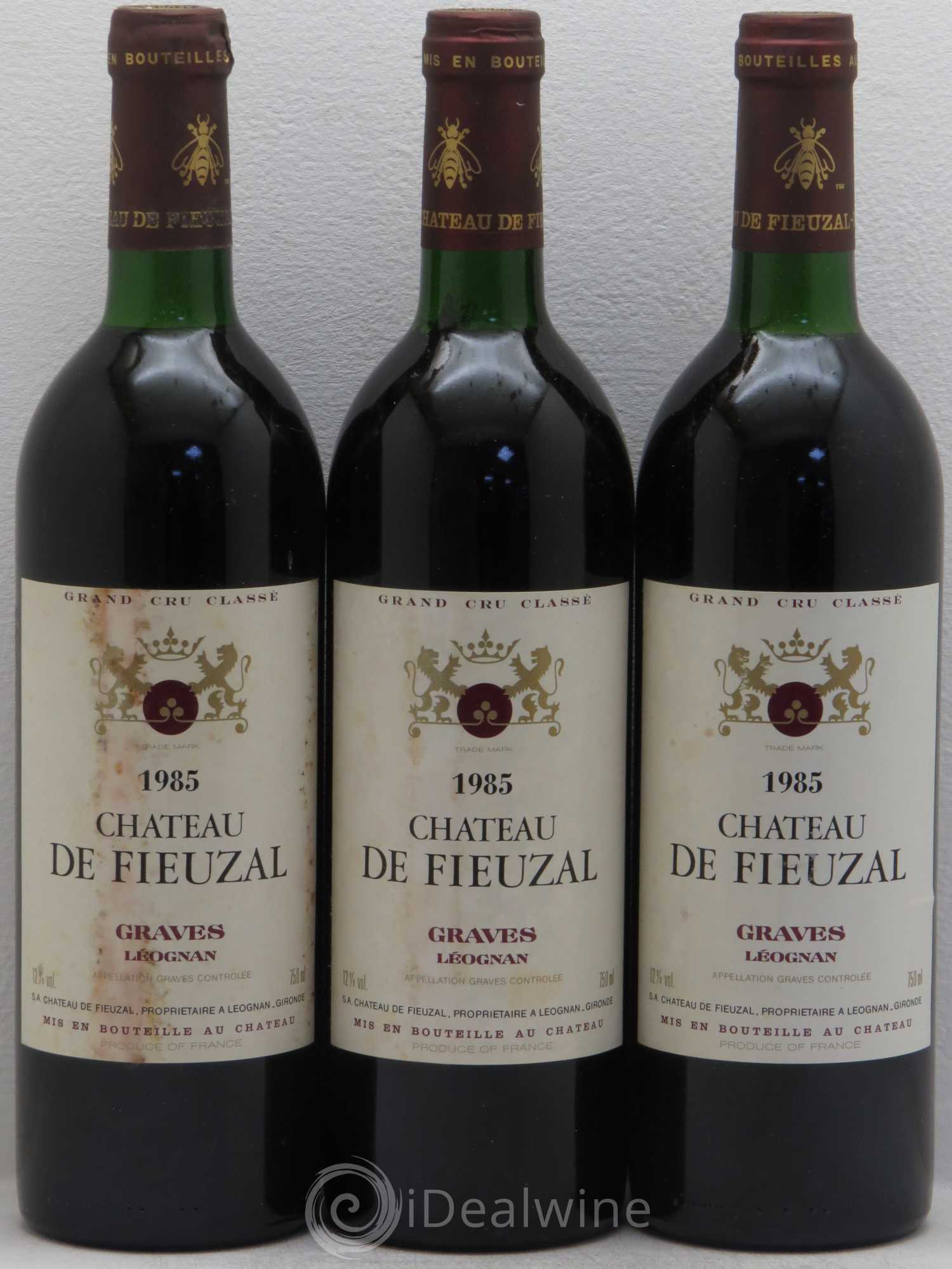 Château de Fieuzal Cru Classé de Graves 1985 - Lot de 12 bouteilles - 2
